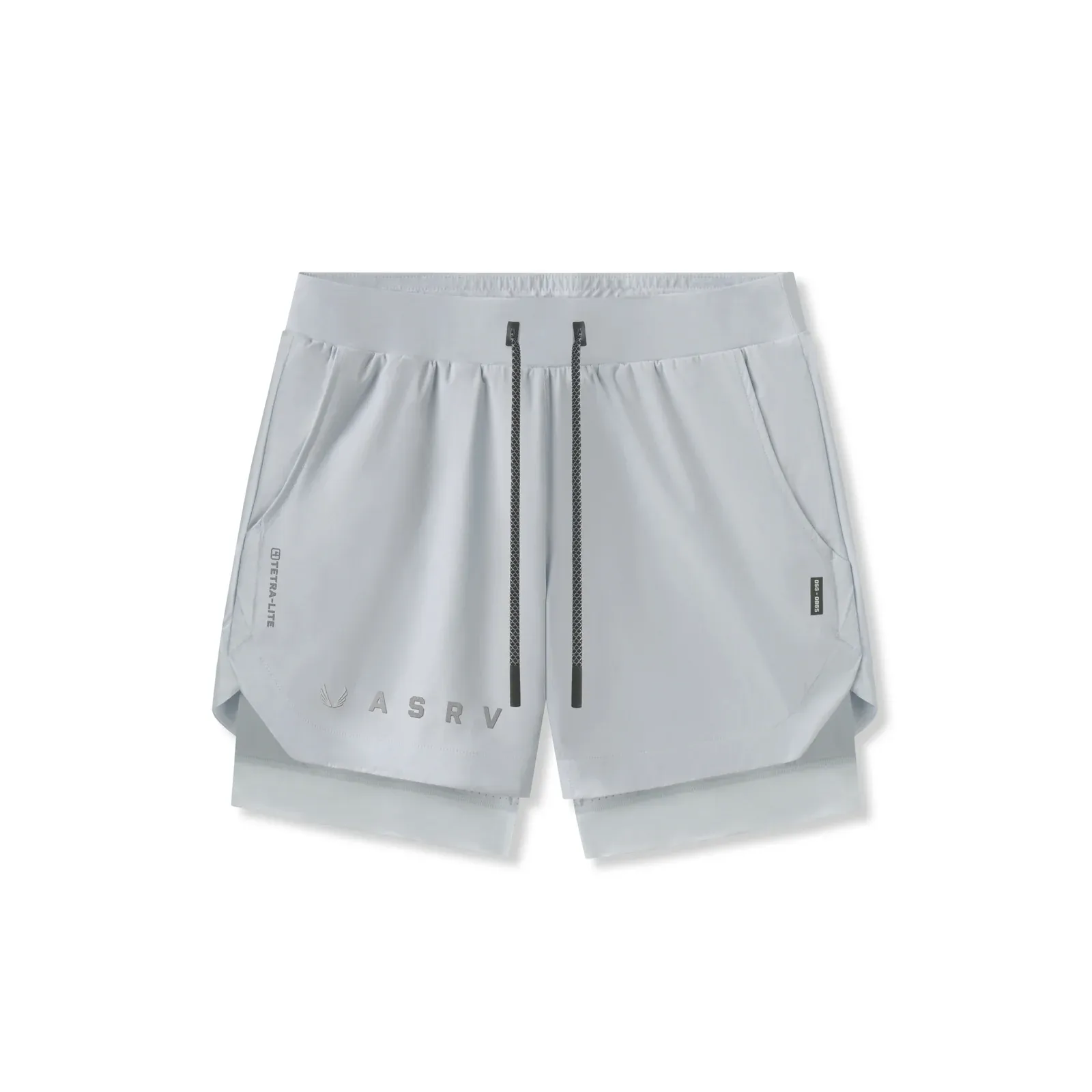 muted colors QuickAdjustStraps 0865. Tetra-Lite? 5" Liner Short - Slate Grey "Reflective Classic"