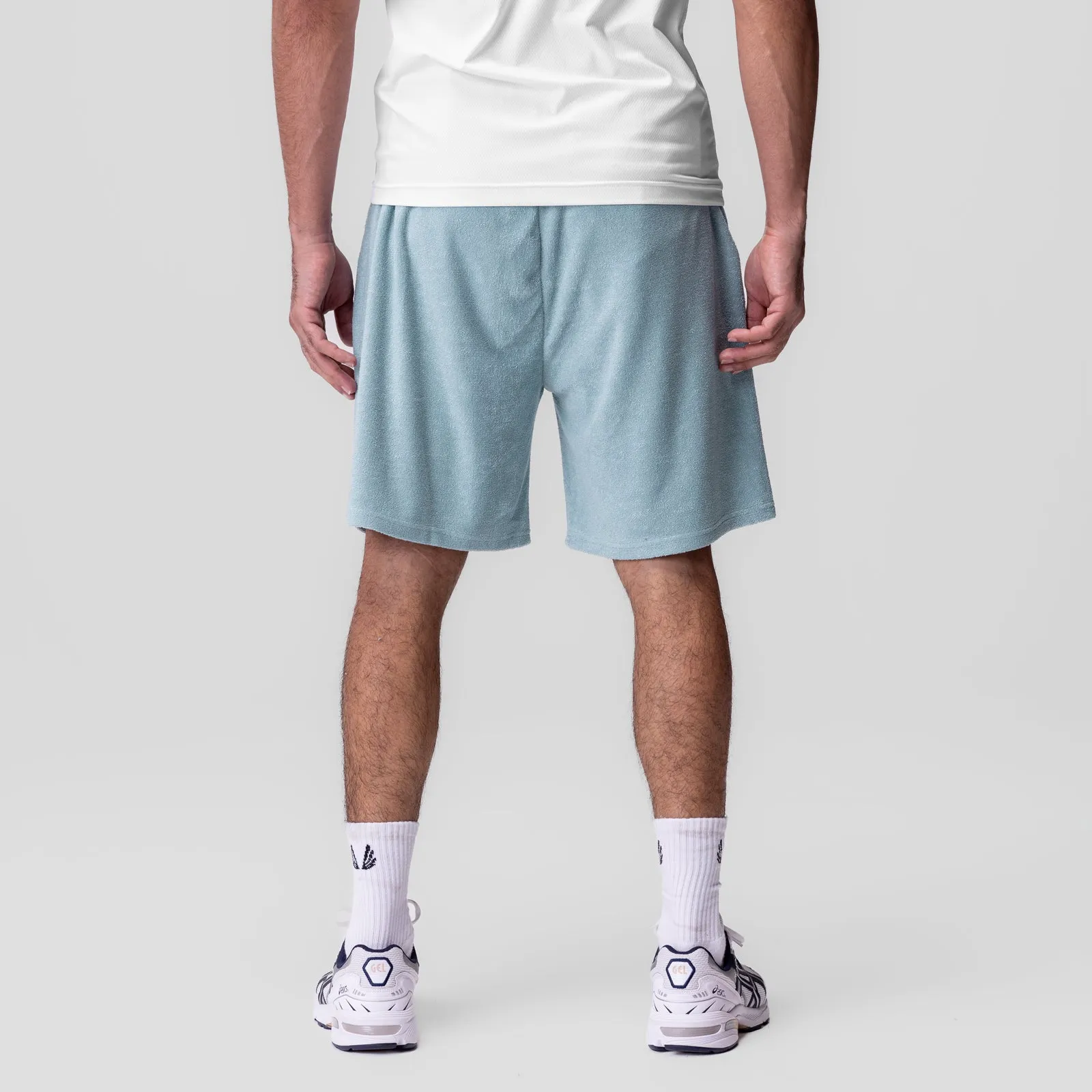 1094. Towel Terry Relaxed Short - Light Sky Flex Fit Design Contemporary Cut
