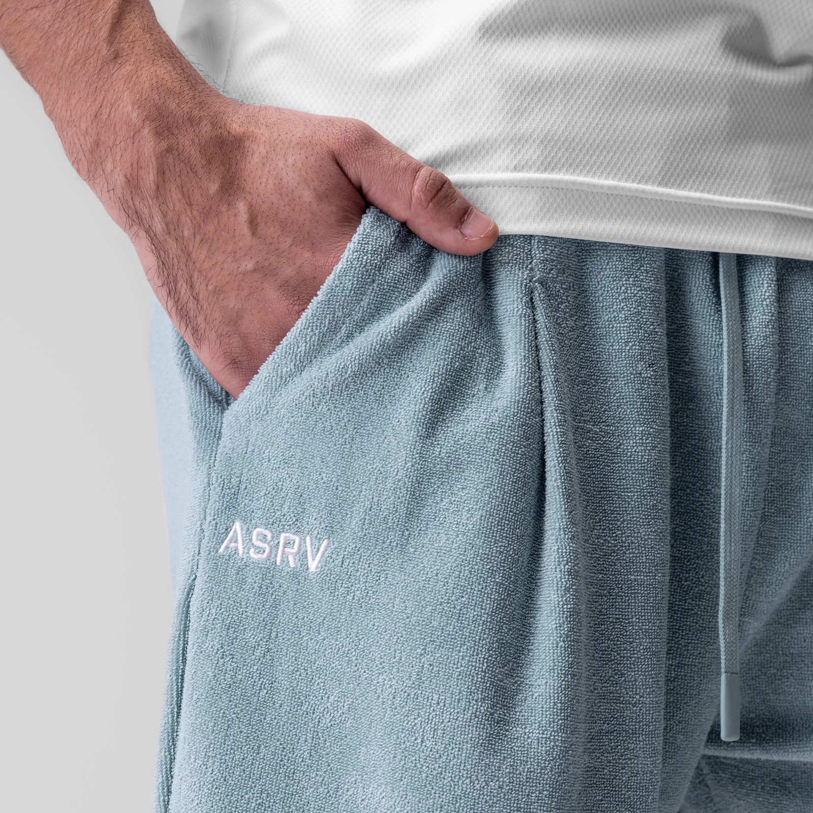 Day Trip Wear 1094. Towel Terry Relaxed Short - Light Sky