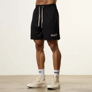 Vanquish Bodybuilding Black Mesh Shorts Effortless Style