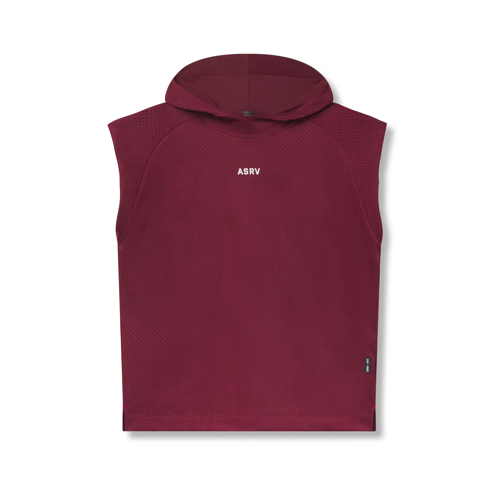 0983. Reversible 2-in-1 Cutoff Hoodie - Crimson Rabbit like equestrian wear