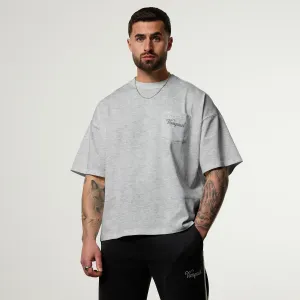 Relaxed and Comfy Vanquish Off Season Ice Marl Oversized Boxy Pocket T Shirt