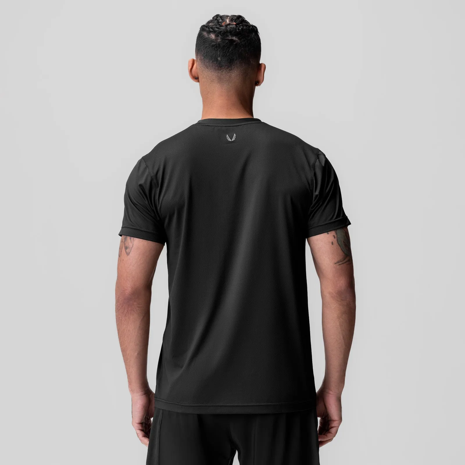 Friction Free Inner Lining 1015. AeroSilver? Essential Tee - Black "ASRV"