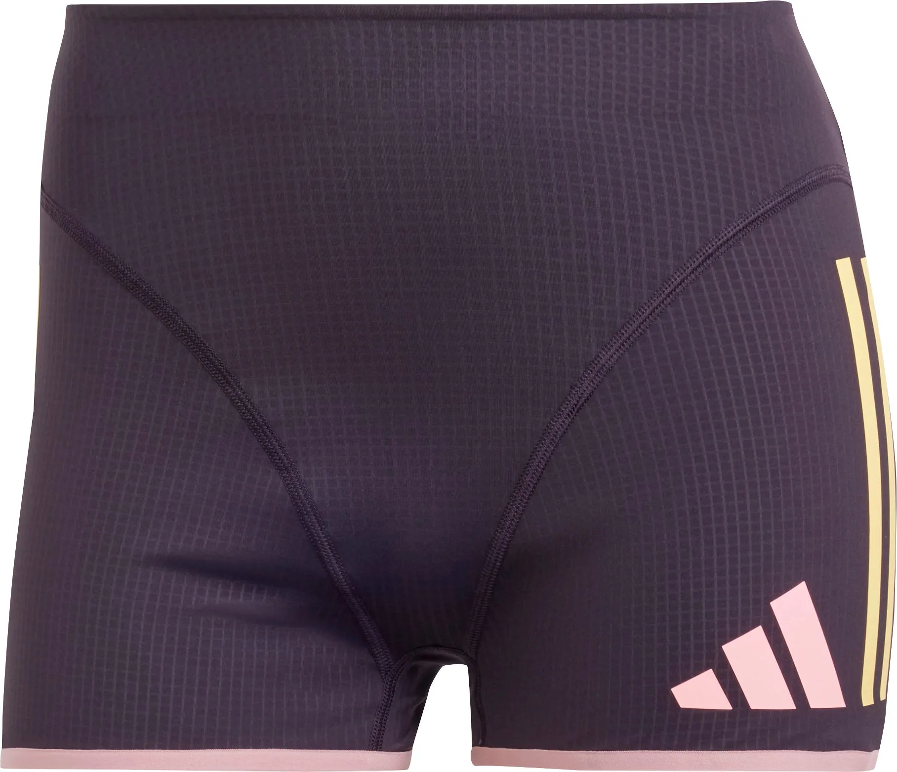 adidas Adizero Promo Womens Short Running Tights - Purple Shock Dispersing Architecture