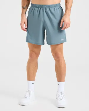 Stretchy Waist Core 7" Shorts - Ocean Mist