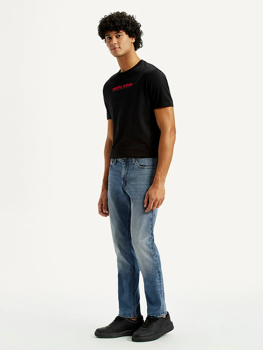 Workwear Ready Timeless Look Men's Redloop 511 Indigo Slim Fit Mid Rise Jeans
