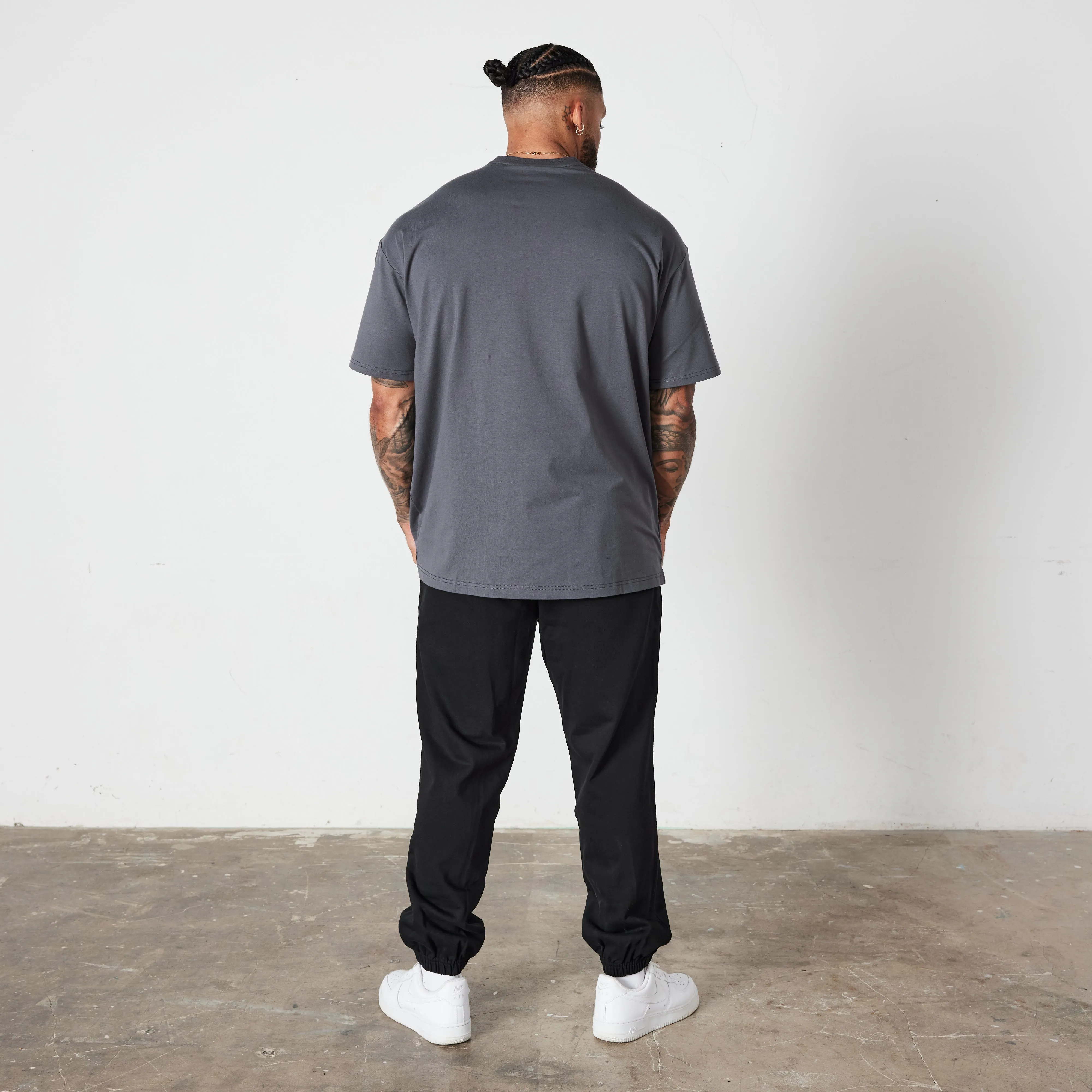 Vanquish Essential Denim Blue Oversized T Shirt monochromatic