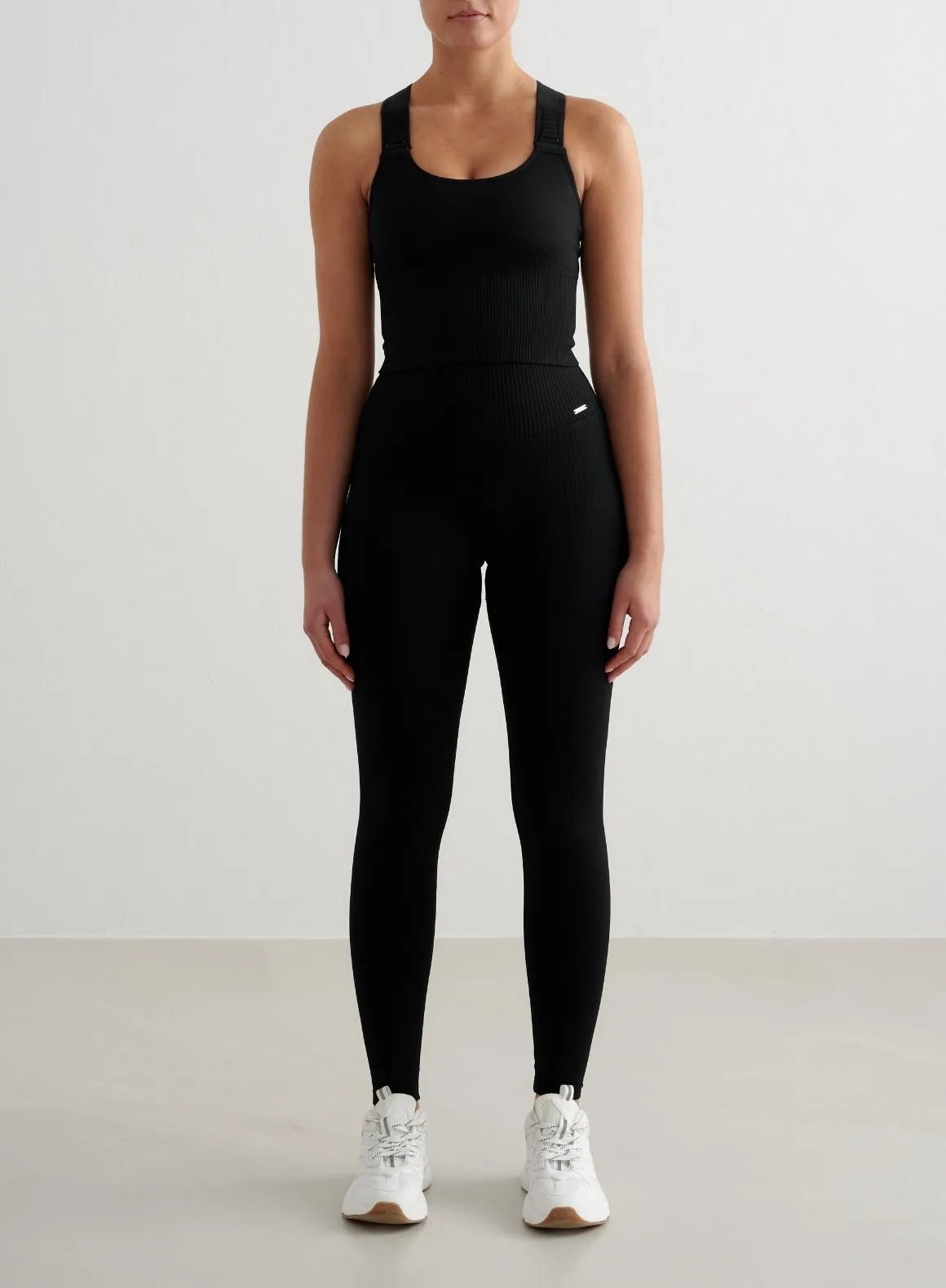 Black Ribbed Seamless High Support Bralette Easy Freshness weapon upgrade