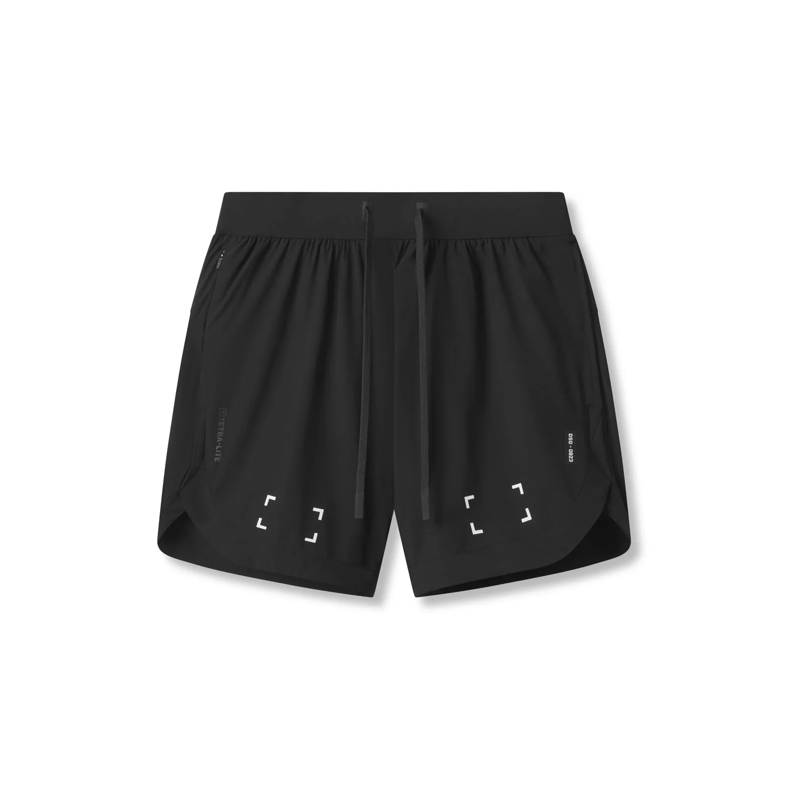 Belt loops UV Protection 0823. Tetra-Lite? 7" Linerless Short - Black "Space Bracket"