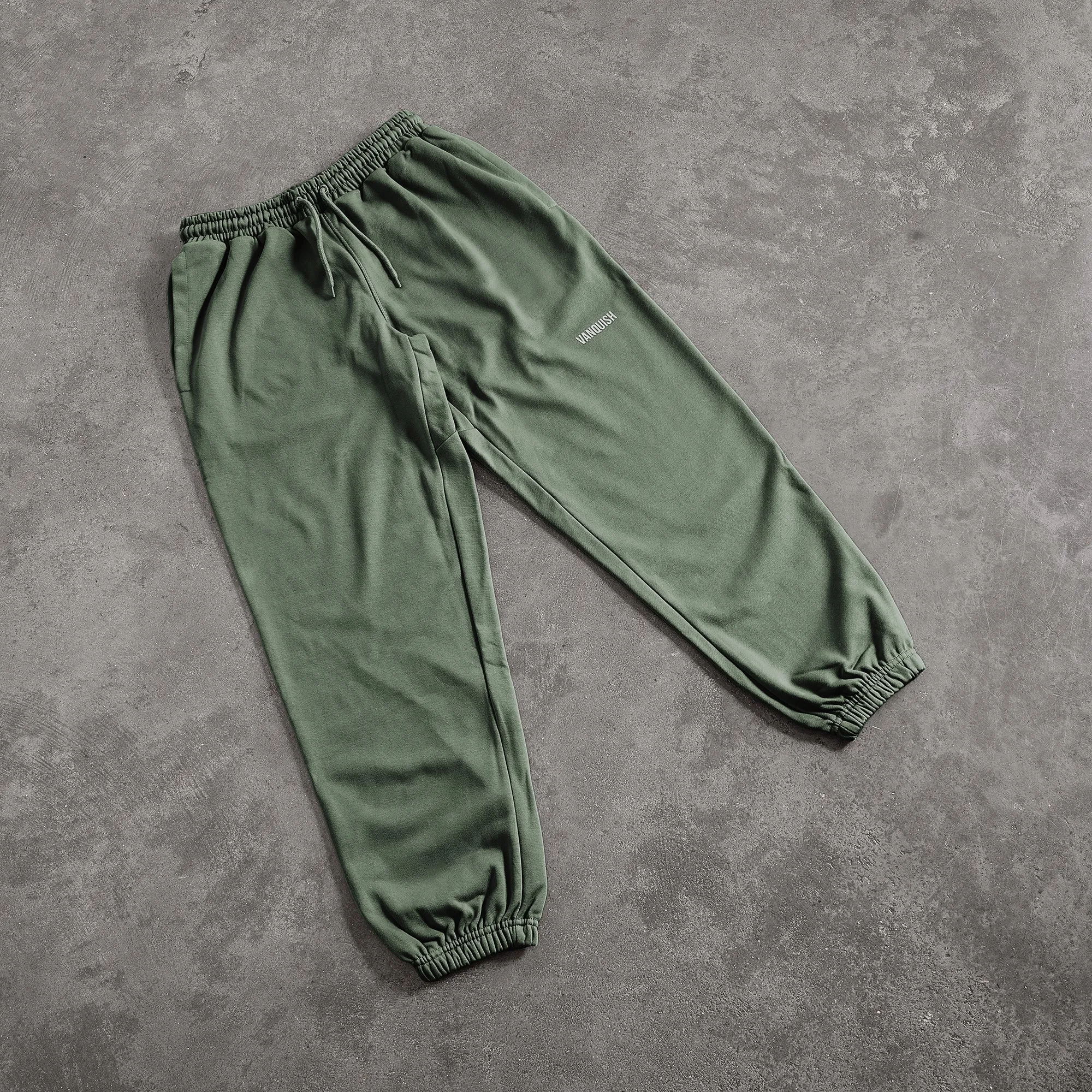 Active Lifestyle Vanquish Essential Forest Green Oversized Sweatpants