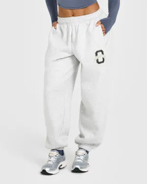 Core Style LightweightConstruction Foundations Joggers With Printed Graphic | Light Grey Marl