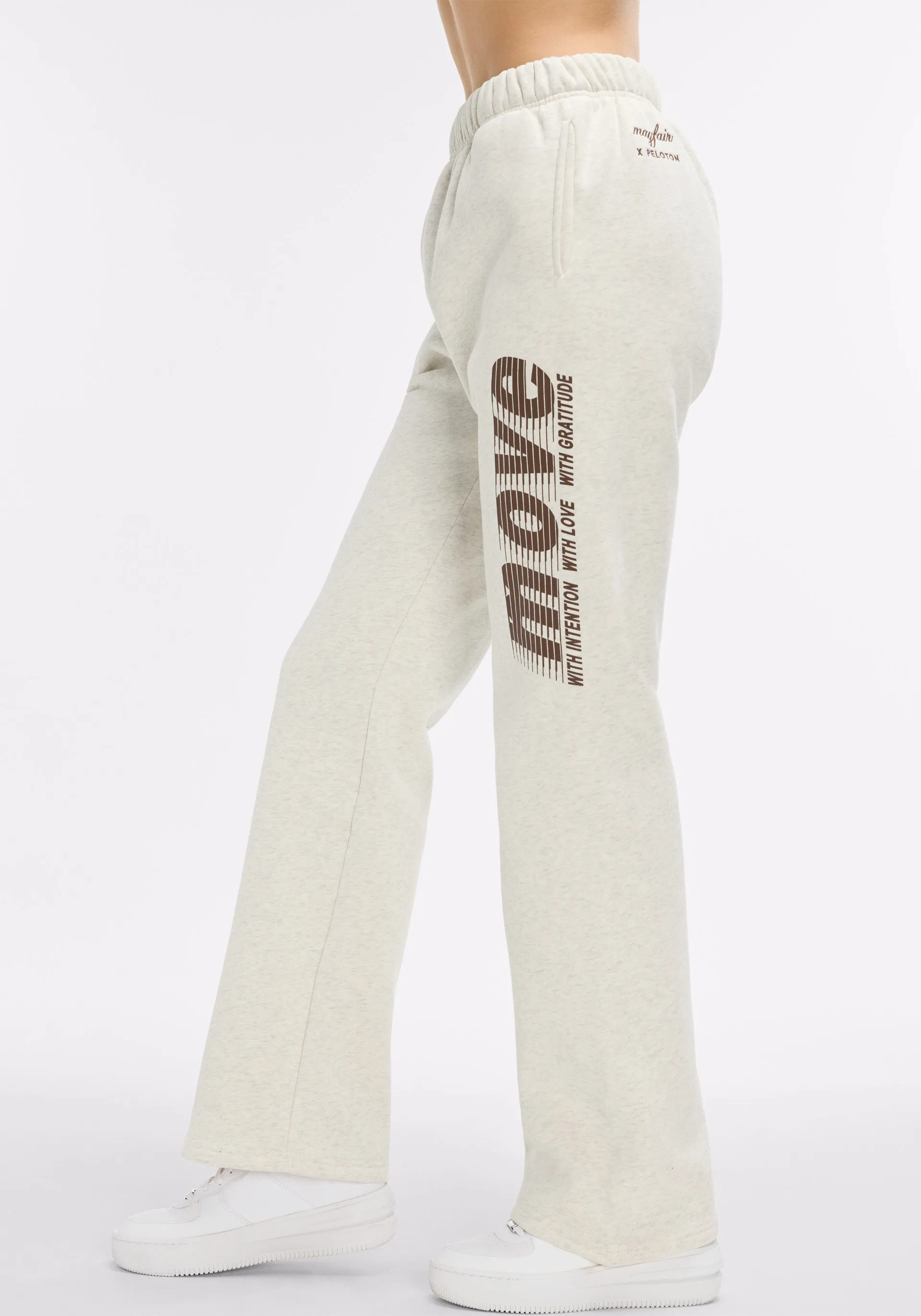 Move With Intention Wide Leg Sweatpants ReinforcedStitching