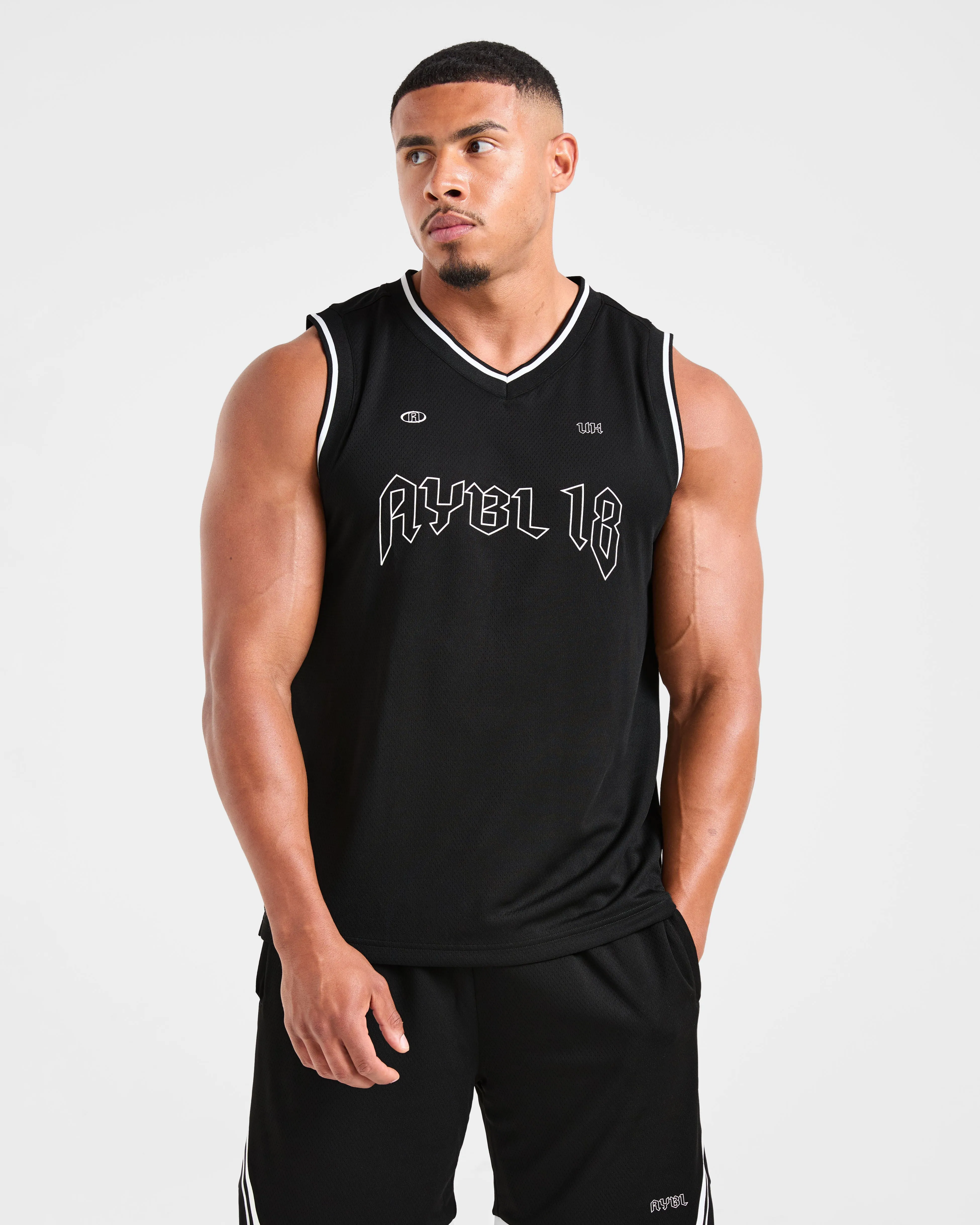 Rebound Stripe Tank - Black Reflective Safety Detailing SeamlessConstruction Core Style