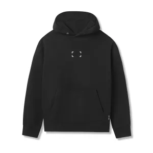 Athletic Fit 0648. Tech-Terry? Hoodie - Black "Space Bracket"