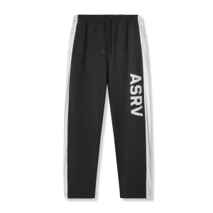 0957. Waffle Knit Relaxed Sweatpant - Black/White Plus-size option