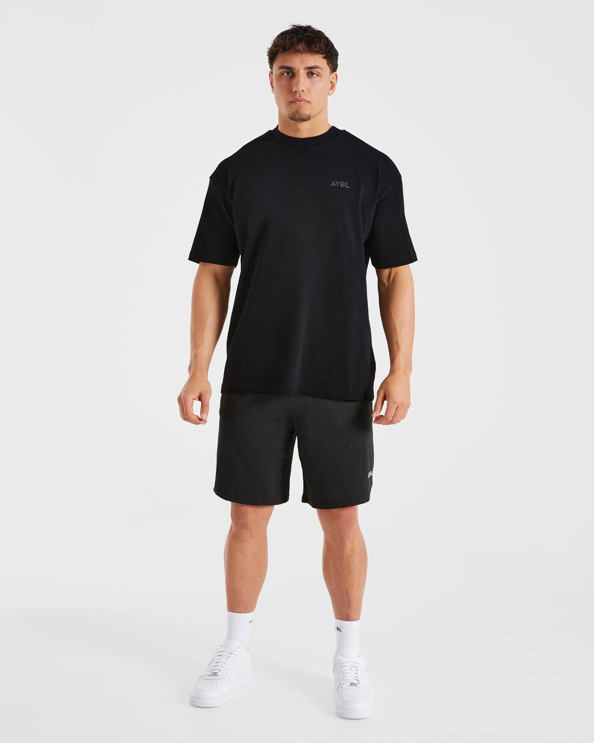 Reset Shorts - Charcoal Marl Moisture Wicking Technology