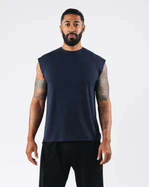 Stable Zero Accent Tank - Dark Navy