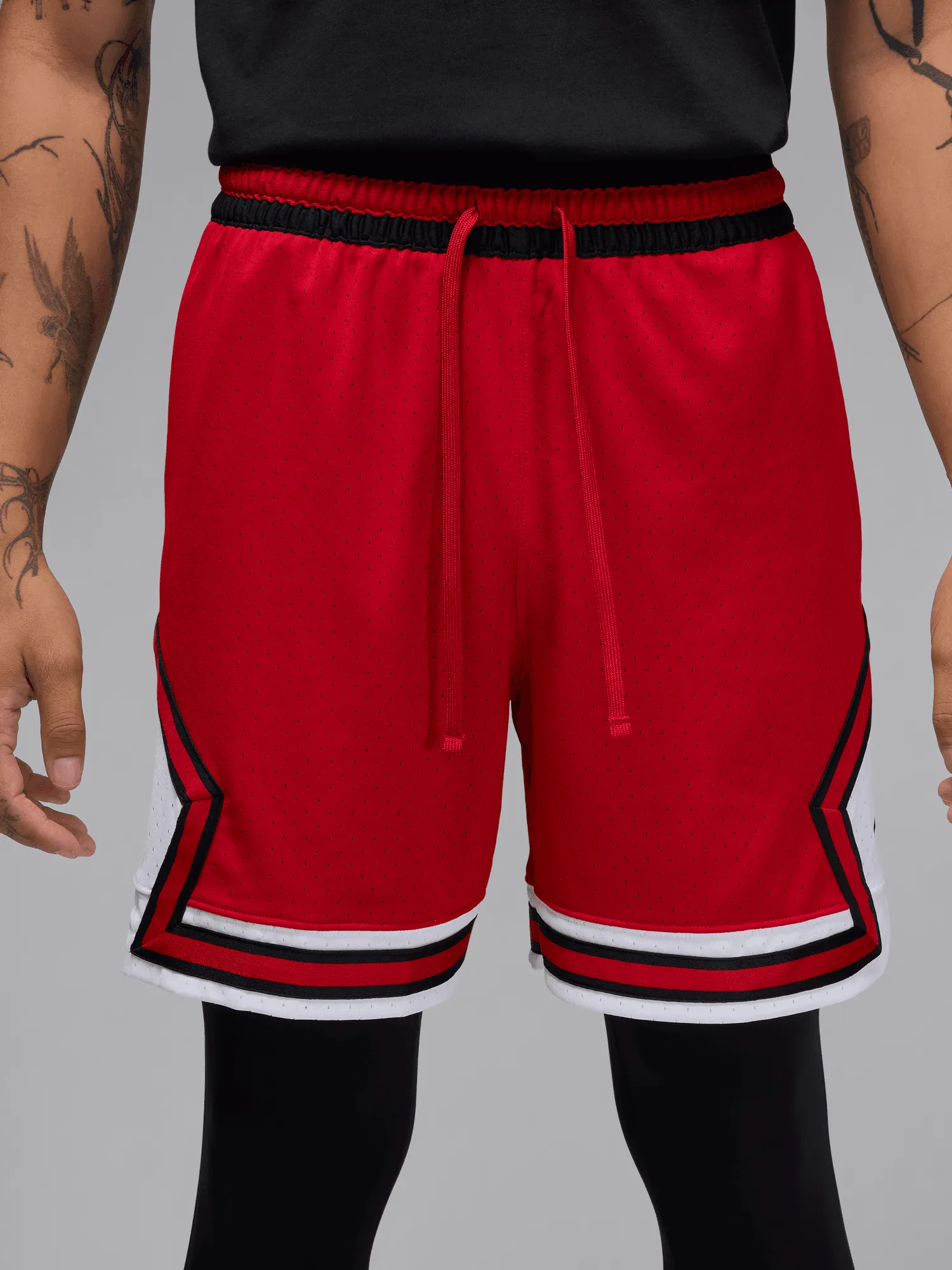 Anti Static Material Sport Dri-FIT Mesh Diamond Shorts