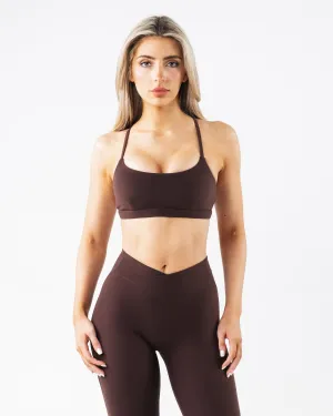 Breathable Mesh Panels Core Bra - Cashmere