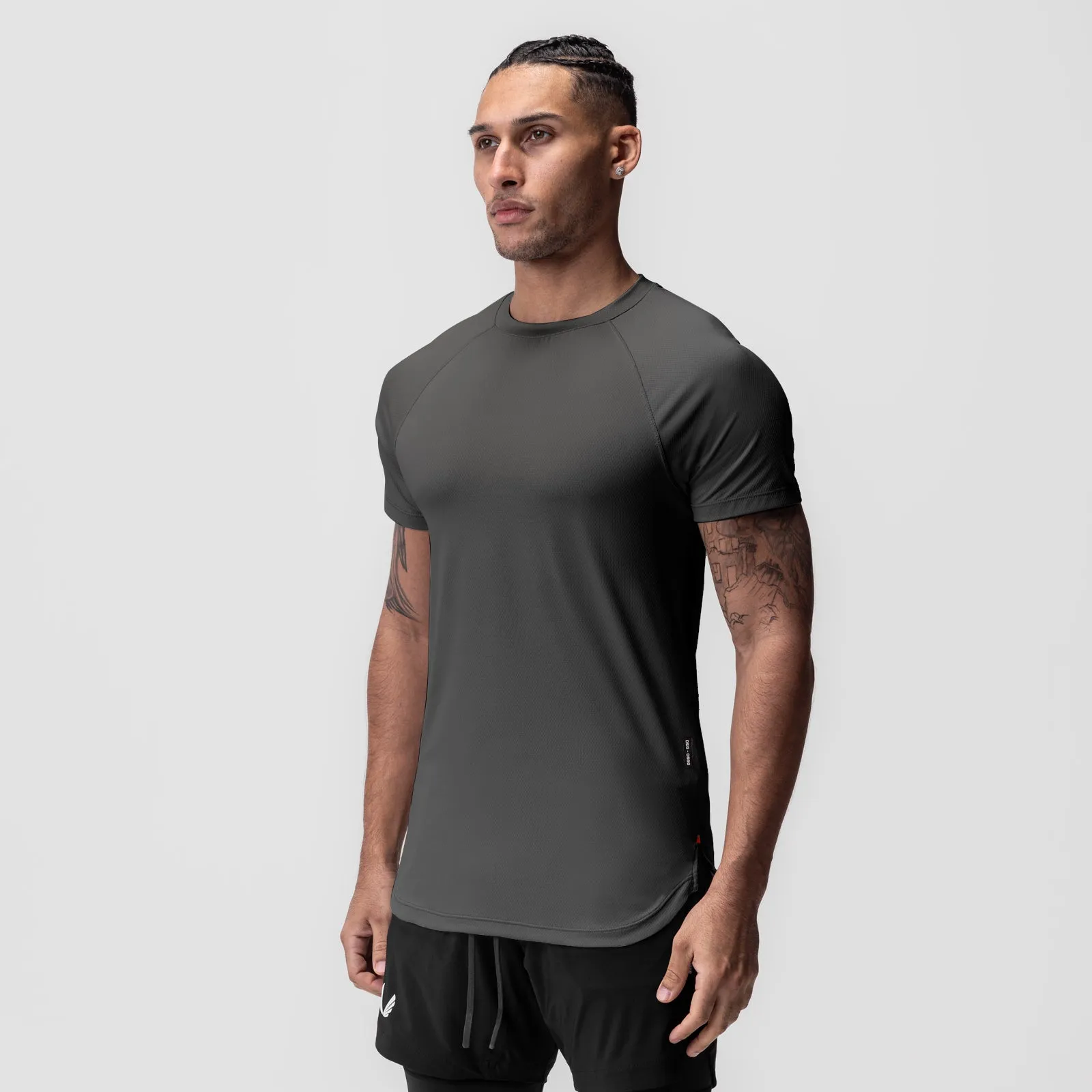 0660. AeroSilver? Established Tee - Space Grey Cozy and Soft