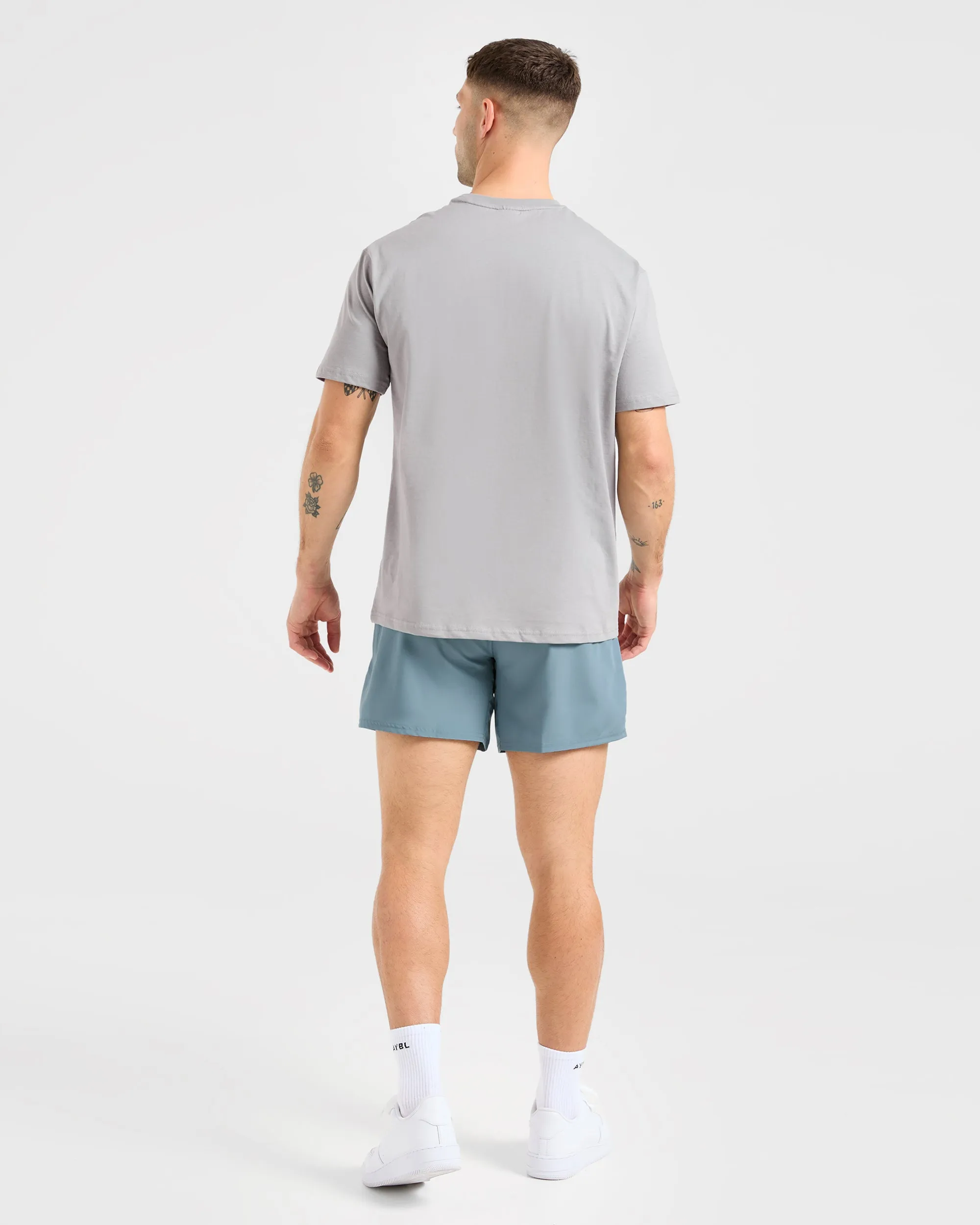 Impact Absorbing Padding Core 5" Shorts - Ocean Mist