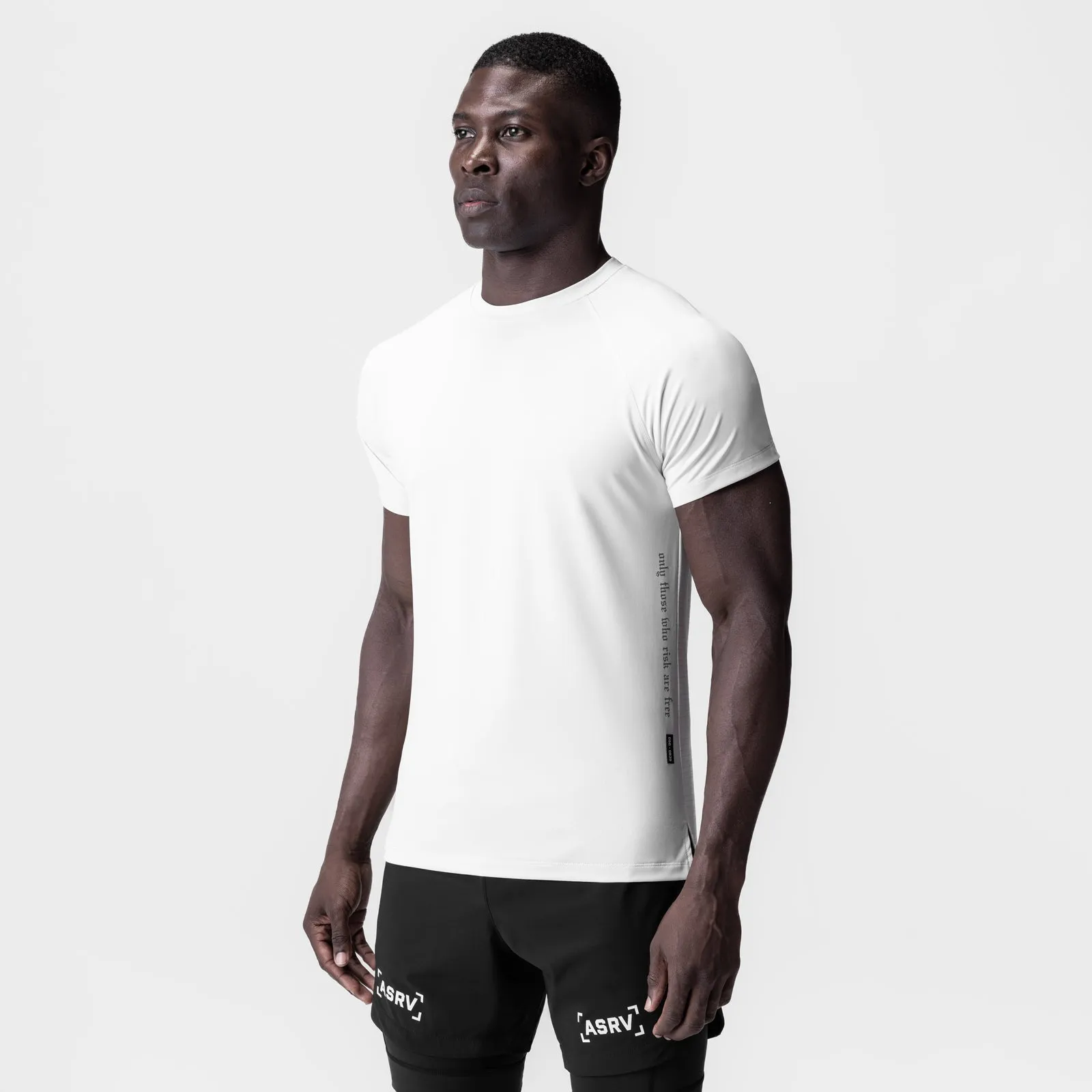 Garment Dyed Technique Holiday Outfit 0839. 3D-Lite? 2.0 Lycra? Fitted Tee - White "OTWR"