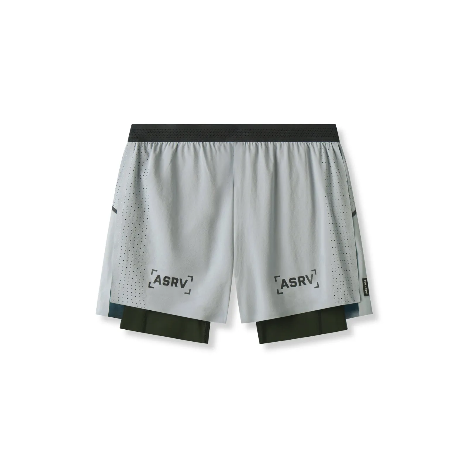 0951. Aerotex? 4" High Split Liner Short - Slate Grey Street Fashion EcoFriendlyMaterials