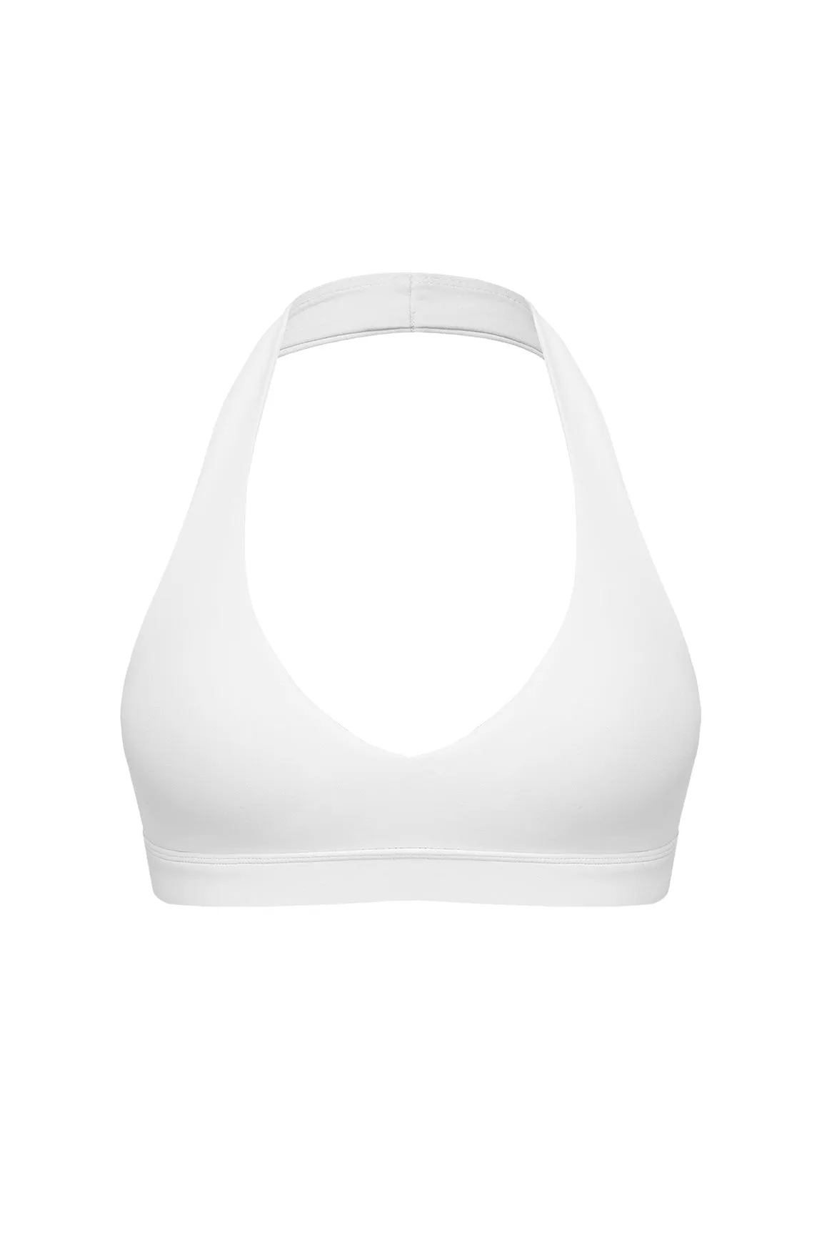 V-Cut Halter Bra Open-back Mesh