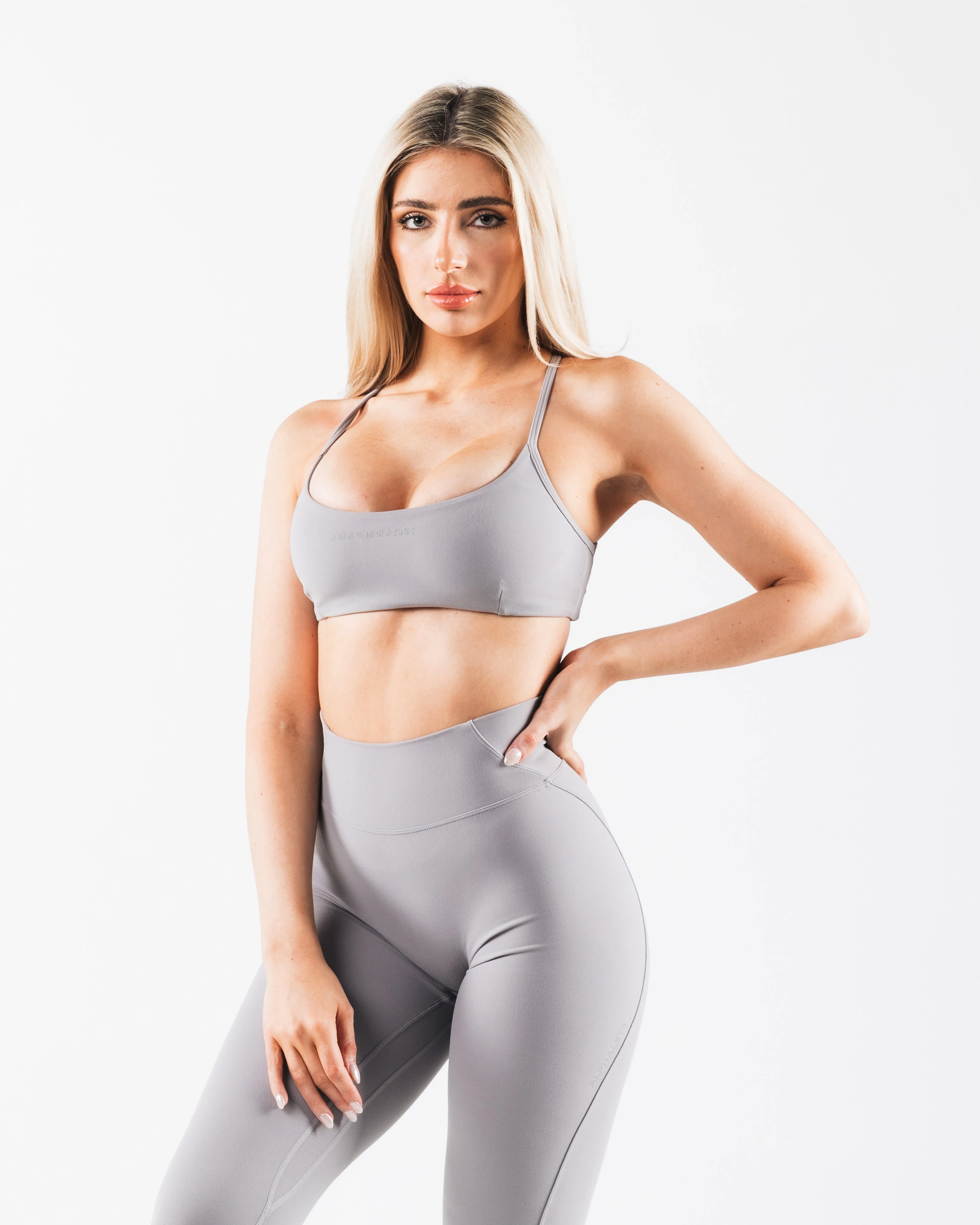 Water-resistant seams Soft Jersey Aura 3 Strap Bra - Smoke