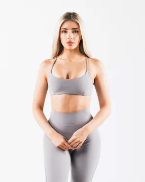 Baggy fit Aura 3 Strap Bra - Smoke