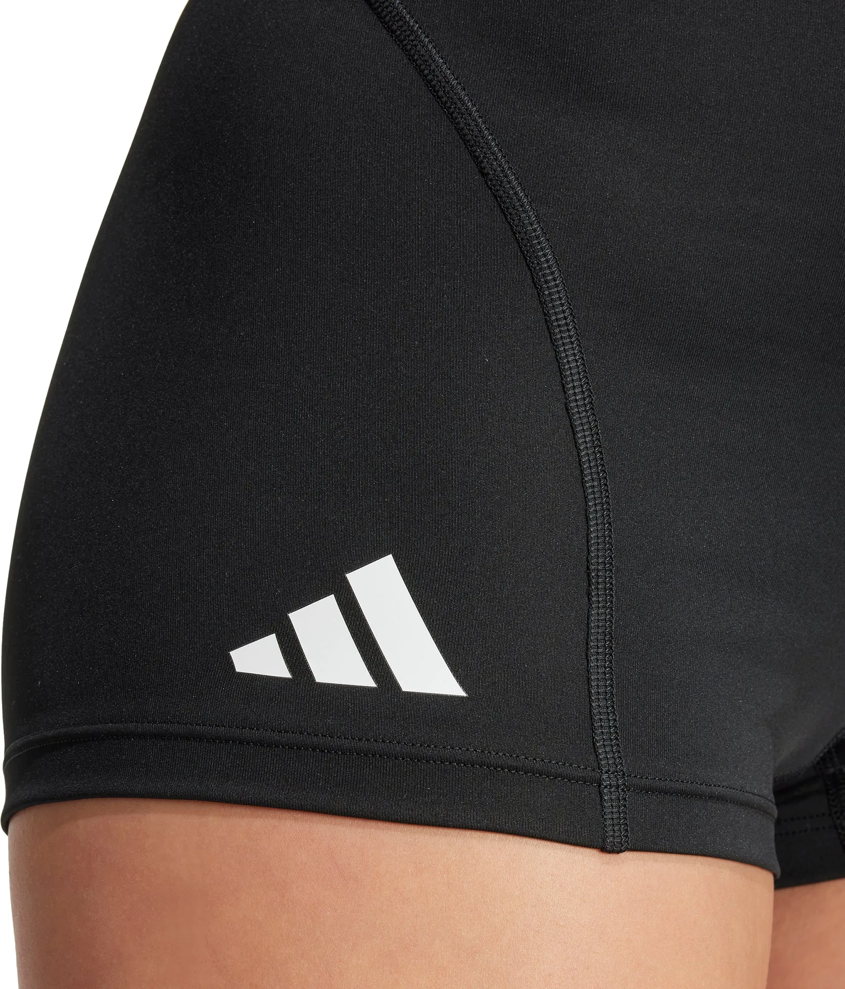 adidas Adizero Essentials Womens Short Running Tights - Black Formal Occasion Vented Hem Details