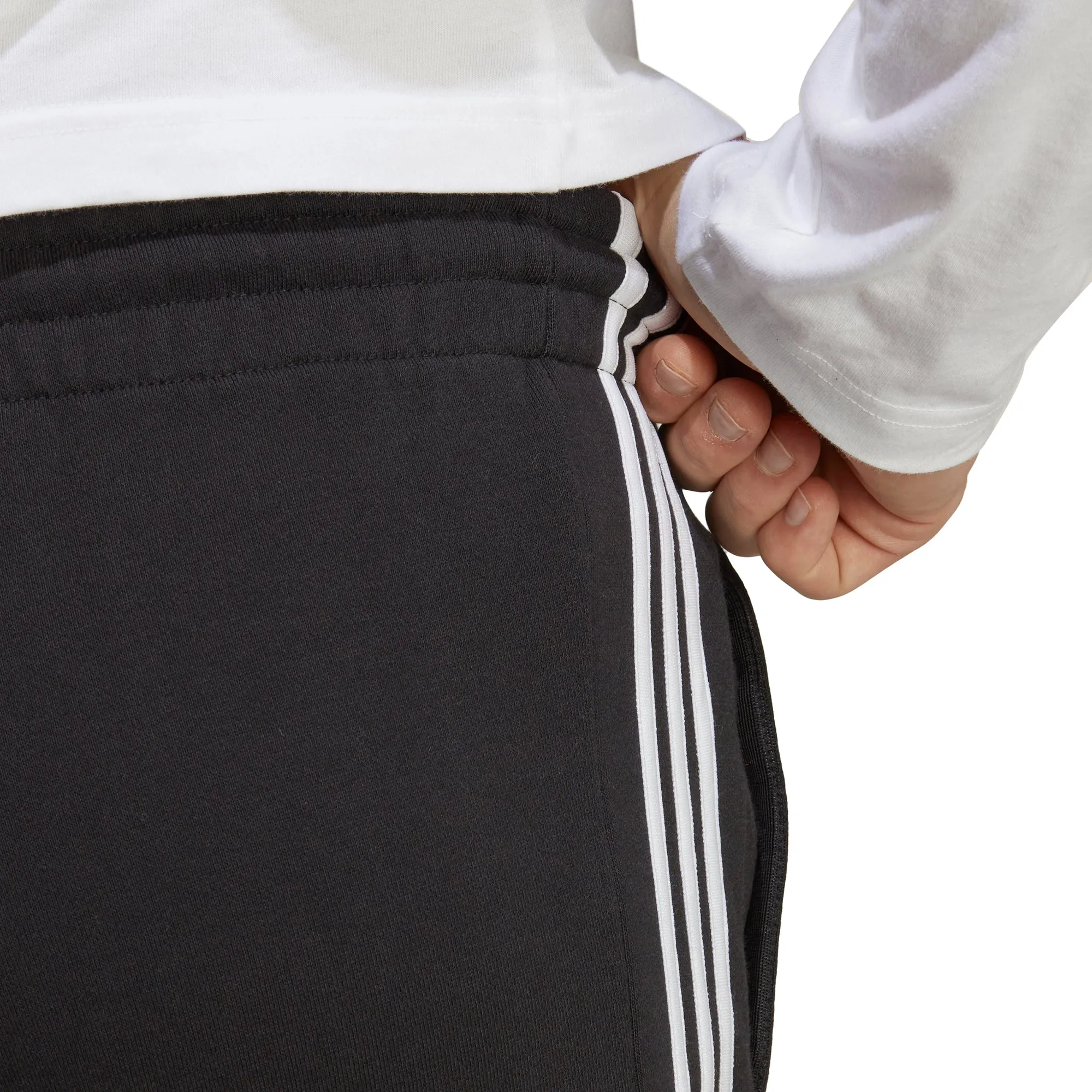 corduroy shorts Fresh Day adidas Essentials 3 Stripes Mens Shorts - Black