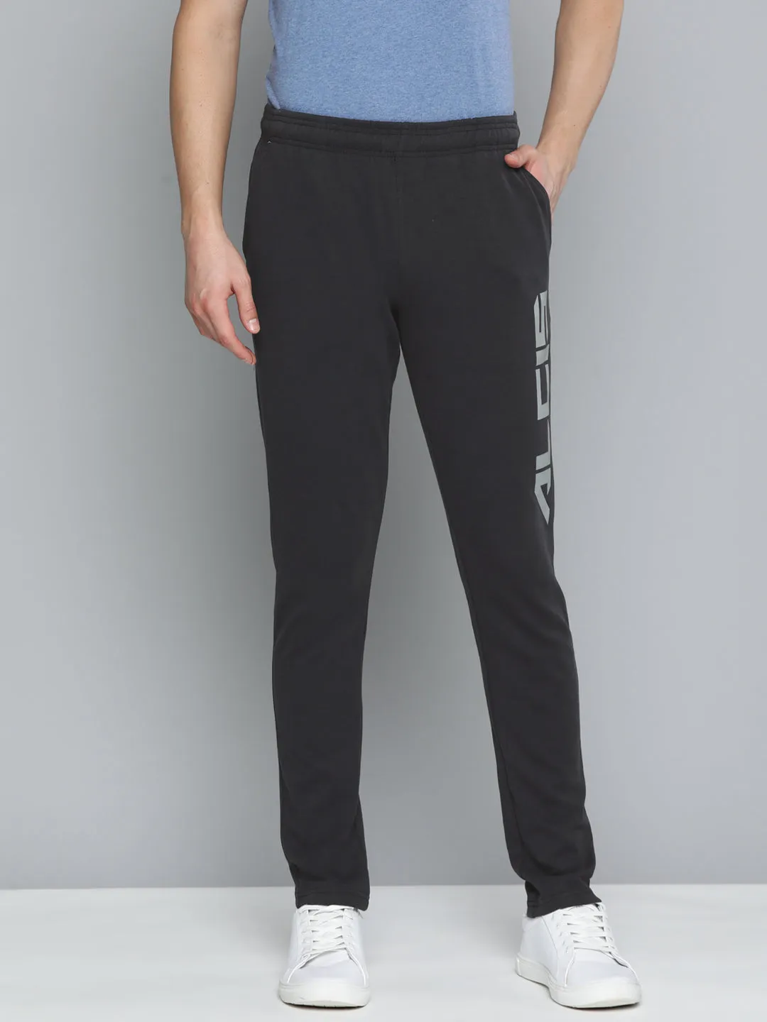 Non Irritating Tags Everyday Style Alcis Men Black Slim Fit Track Pants