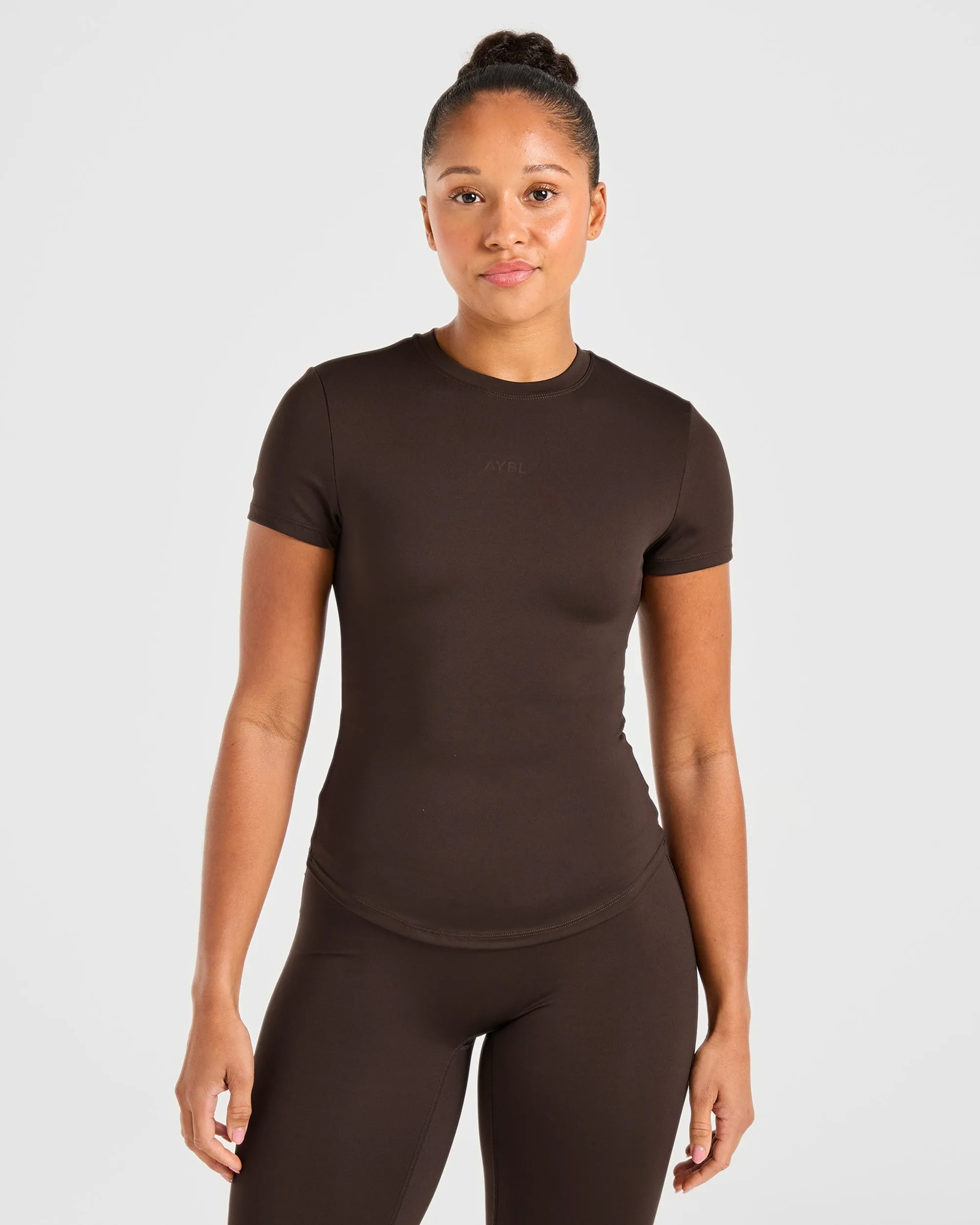 Sculpt T Shirt - Deep Cocoa Brown HypoallergenicMaterial Abrasion Resistant Material