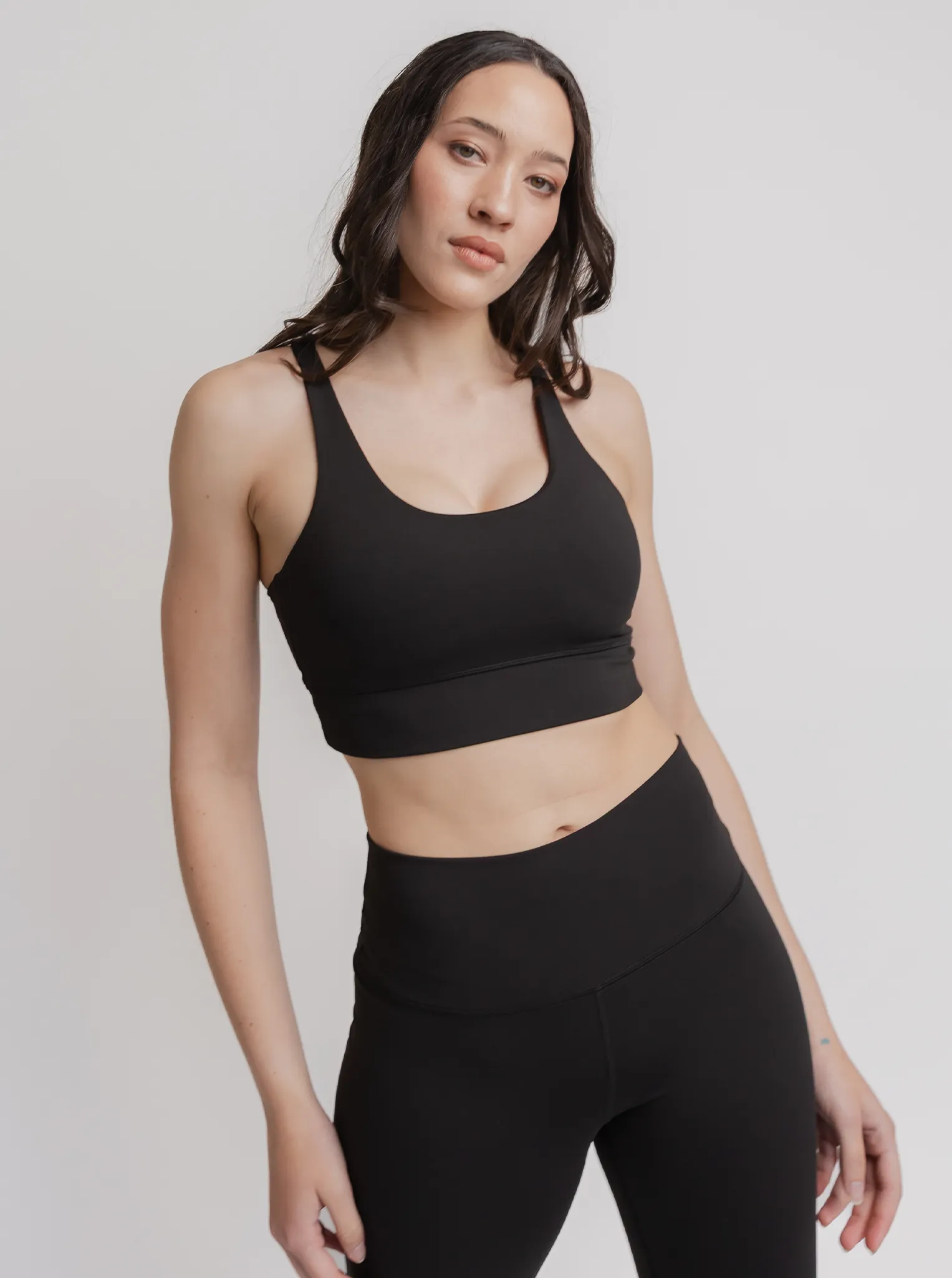 Elevate Bra in Black Clean Lines
