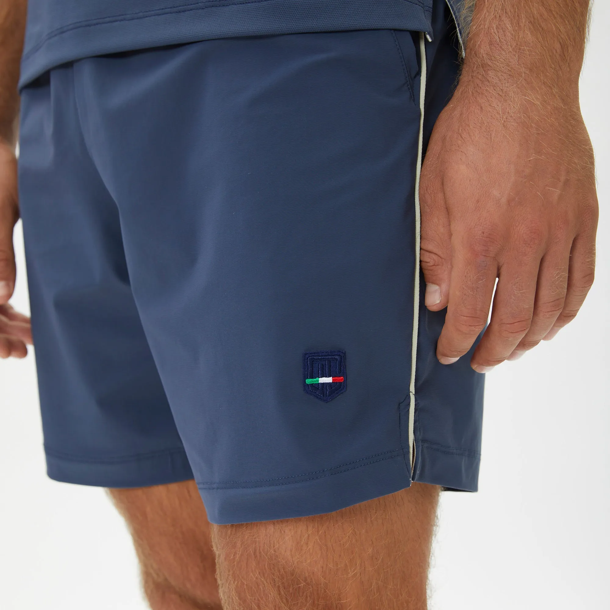Energia III Short - Oceano di Mezzanotte / Tan Multi Directional Flex Zones spring shorts
