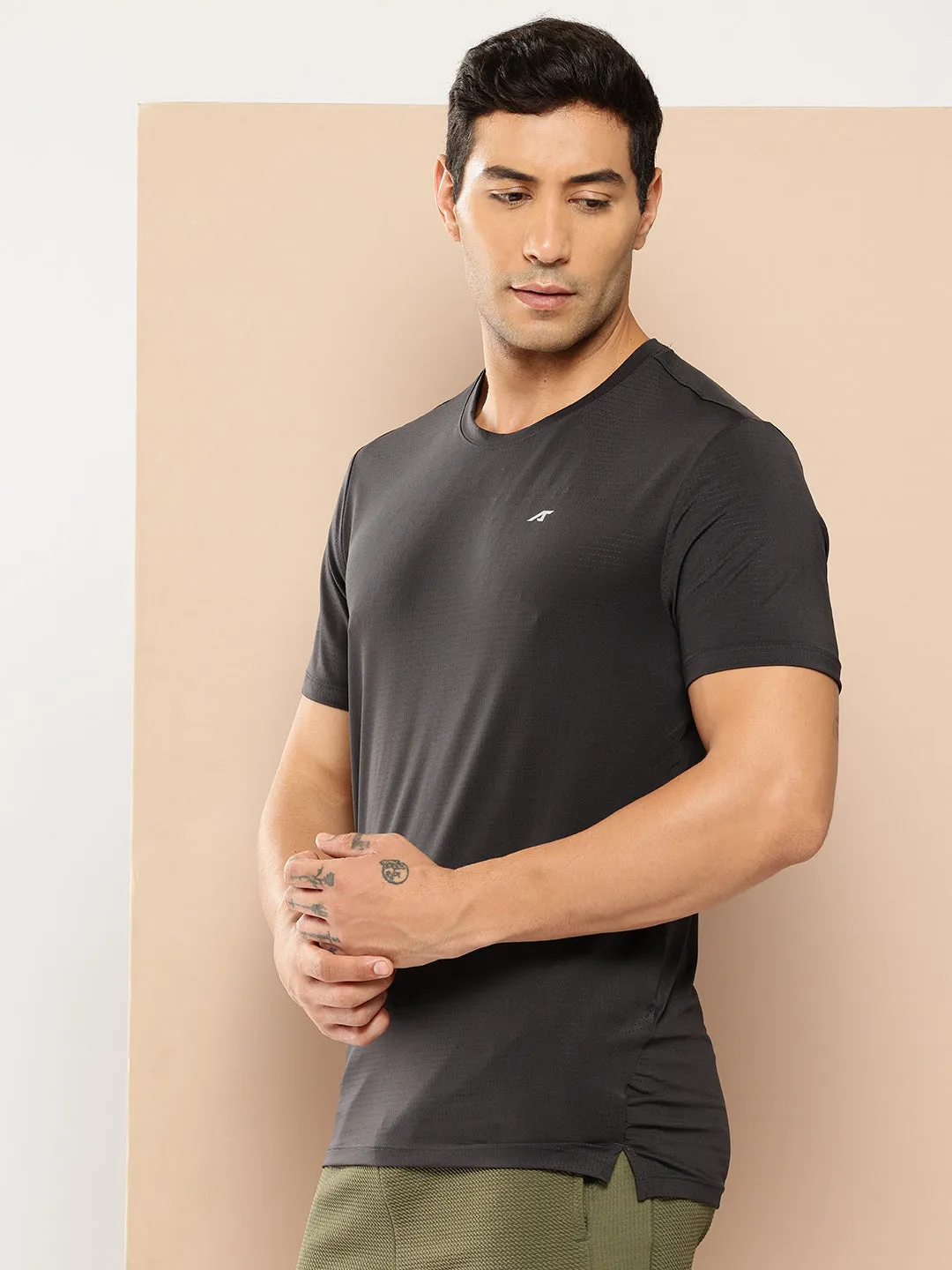 IMPACT MESH TEE Red Flash Bio Glow