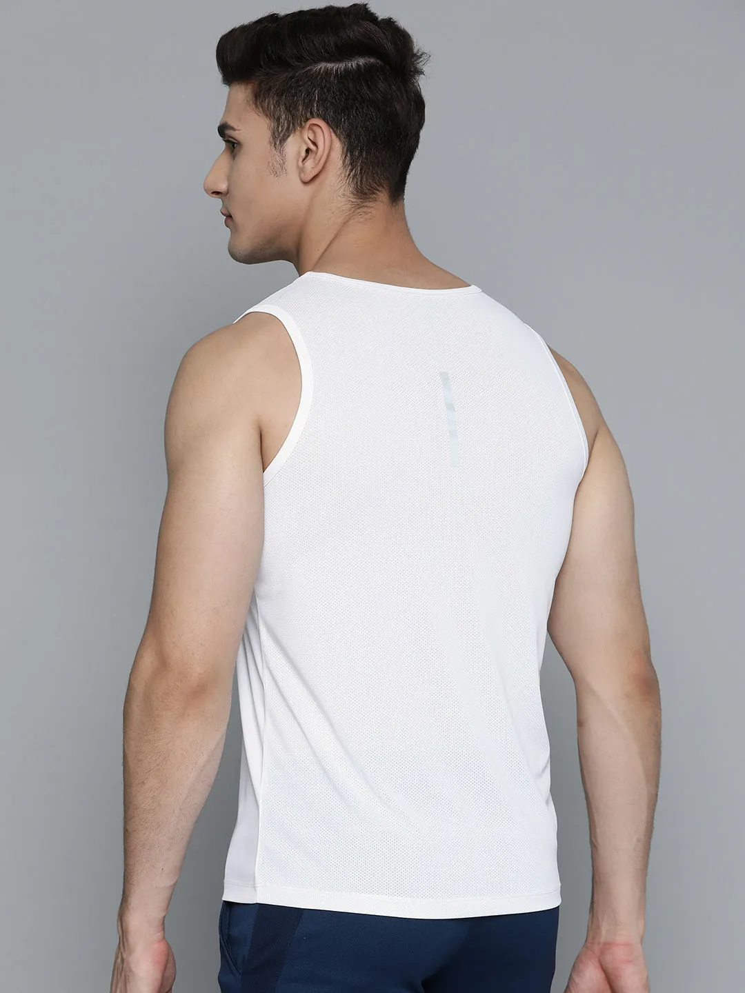 Alcis Men White Pure Cotton Typography Printed T-shirt Move Fast