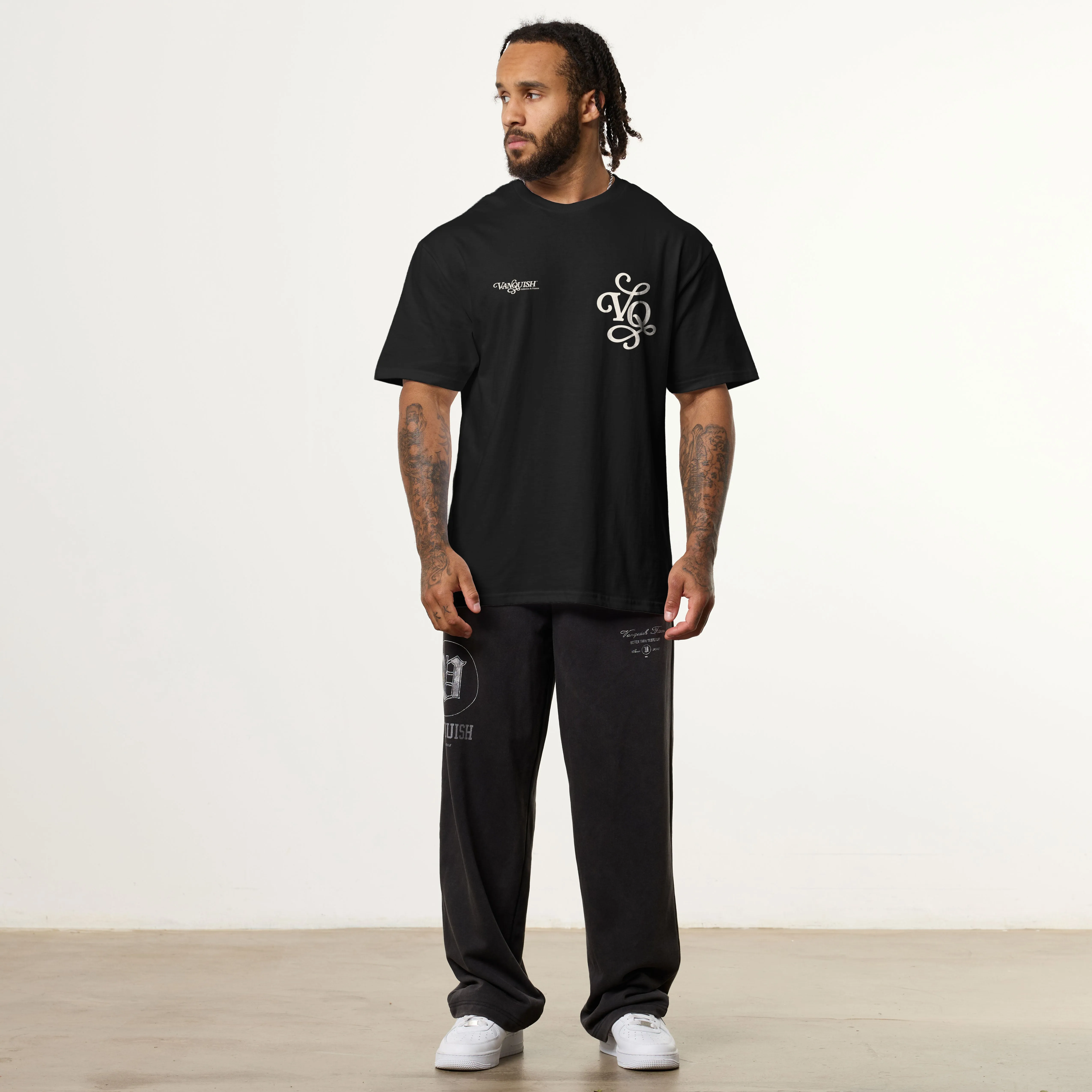Contrast Inner Binding Holiday Style Trend Vanquish Revolve Clubhouse Black Oversized T Shirt