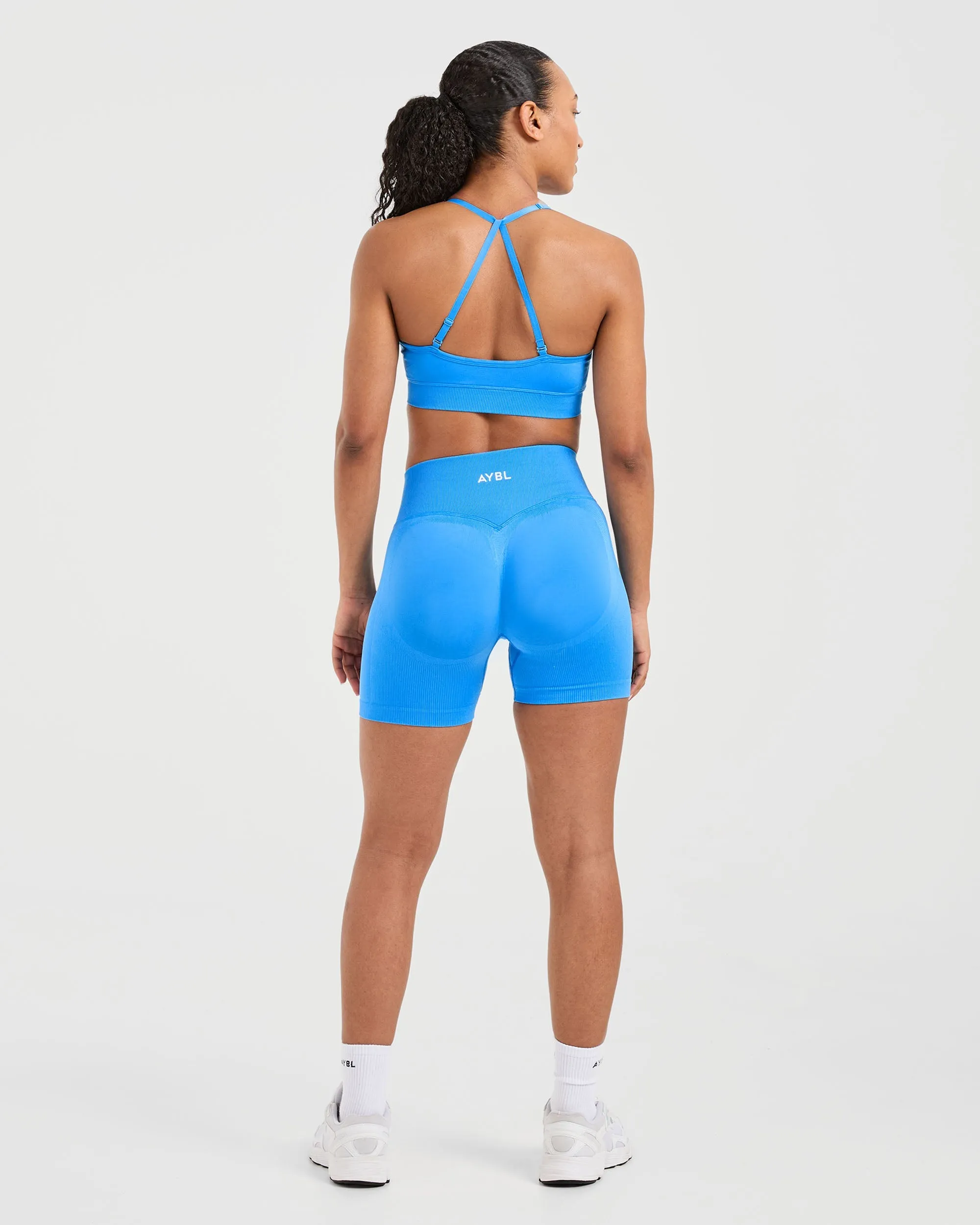 Adapt Seamless Sports Bra - Spring Cobalt Flexible Support Frame Breathable Inner Lining