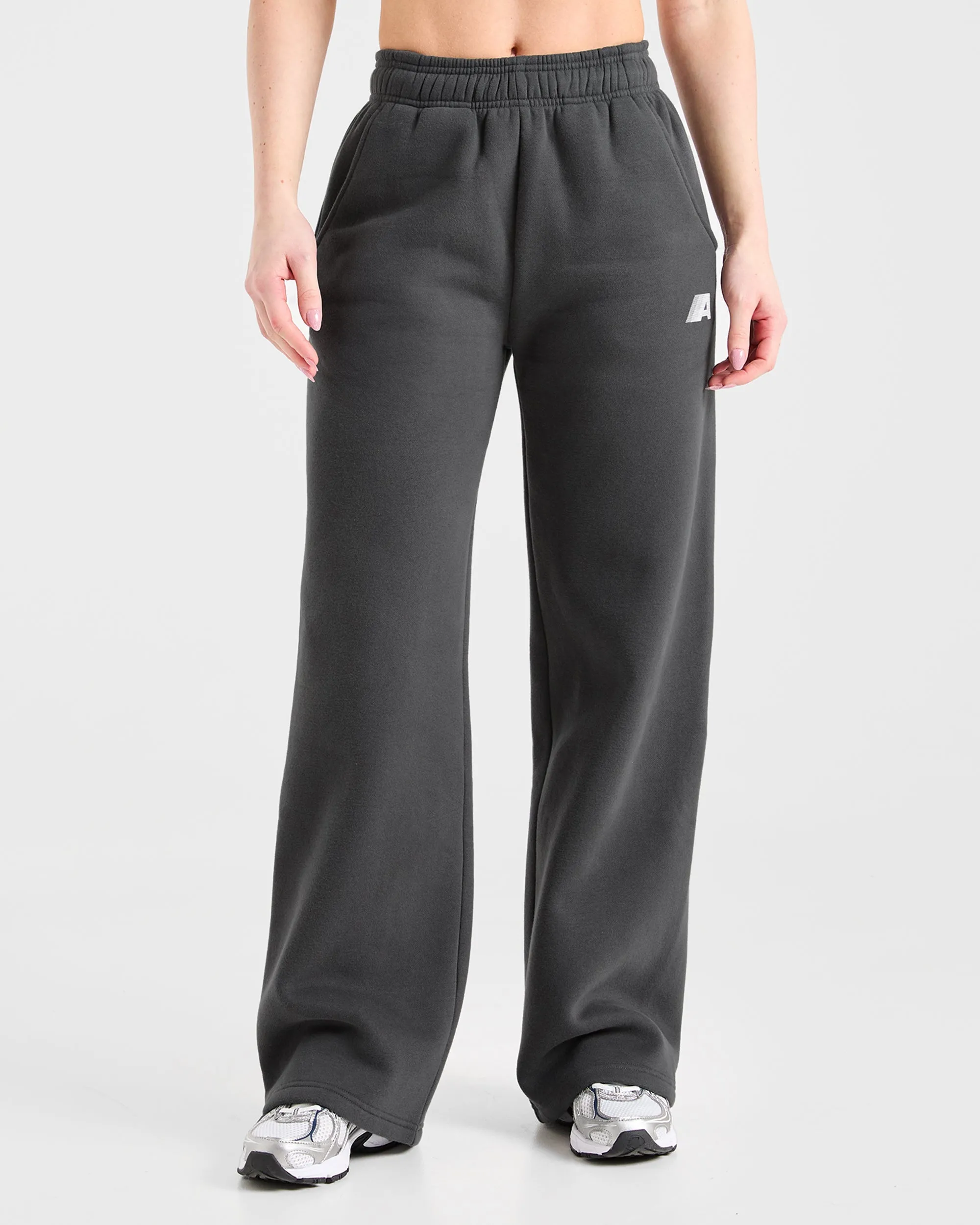 Retro Athletics Oversized Straight Leg Joggers - Charcoal Cluster Cyclists of all ages
