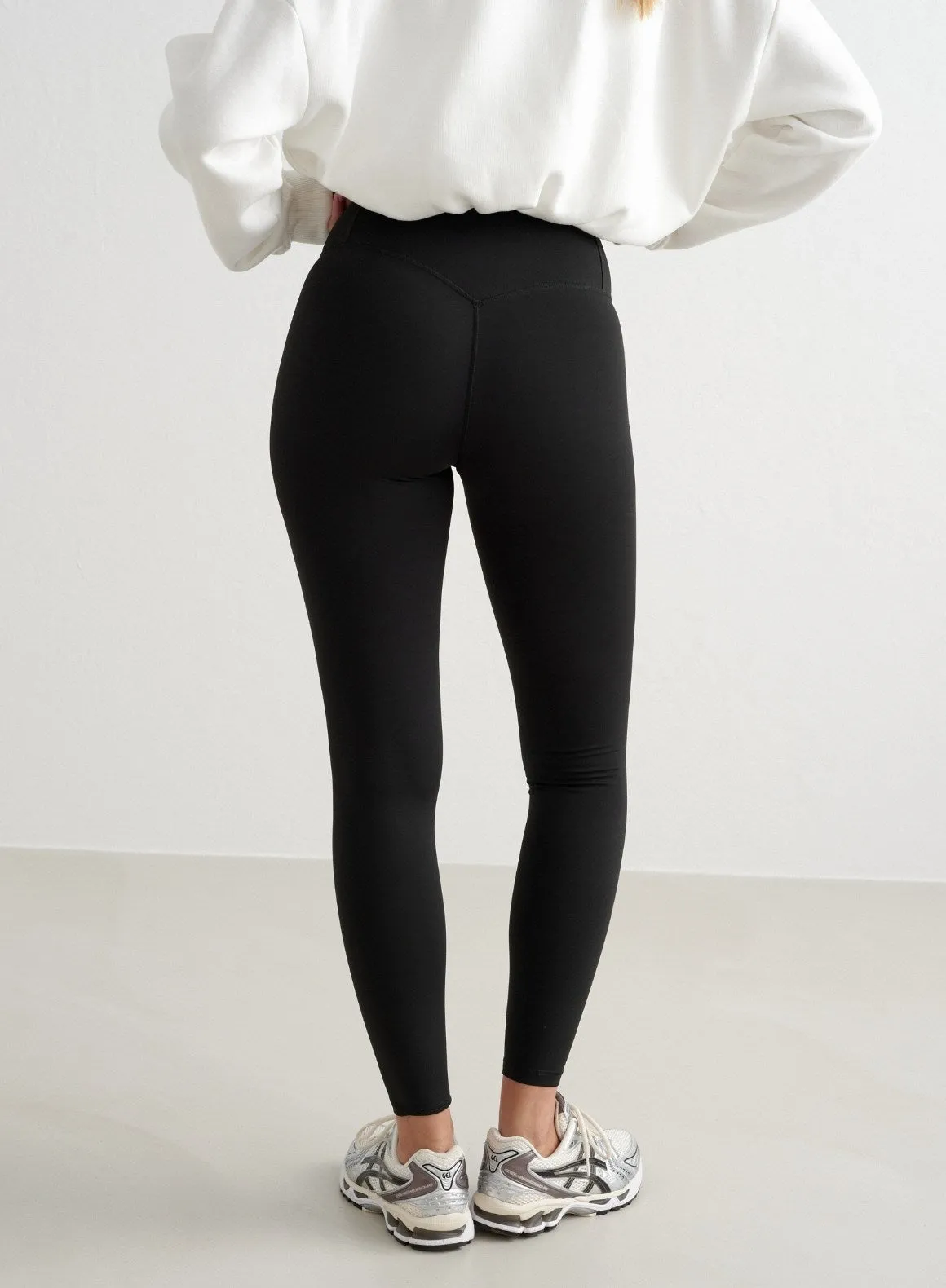 Black Warming Tights Thermal Warm Morning Jog