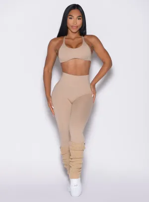 Internal Scrunch Leggings Double Layer Dance Practice Breathable Fabric Hiking Trail