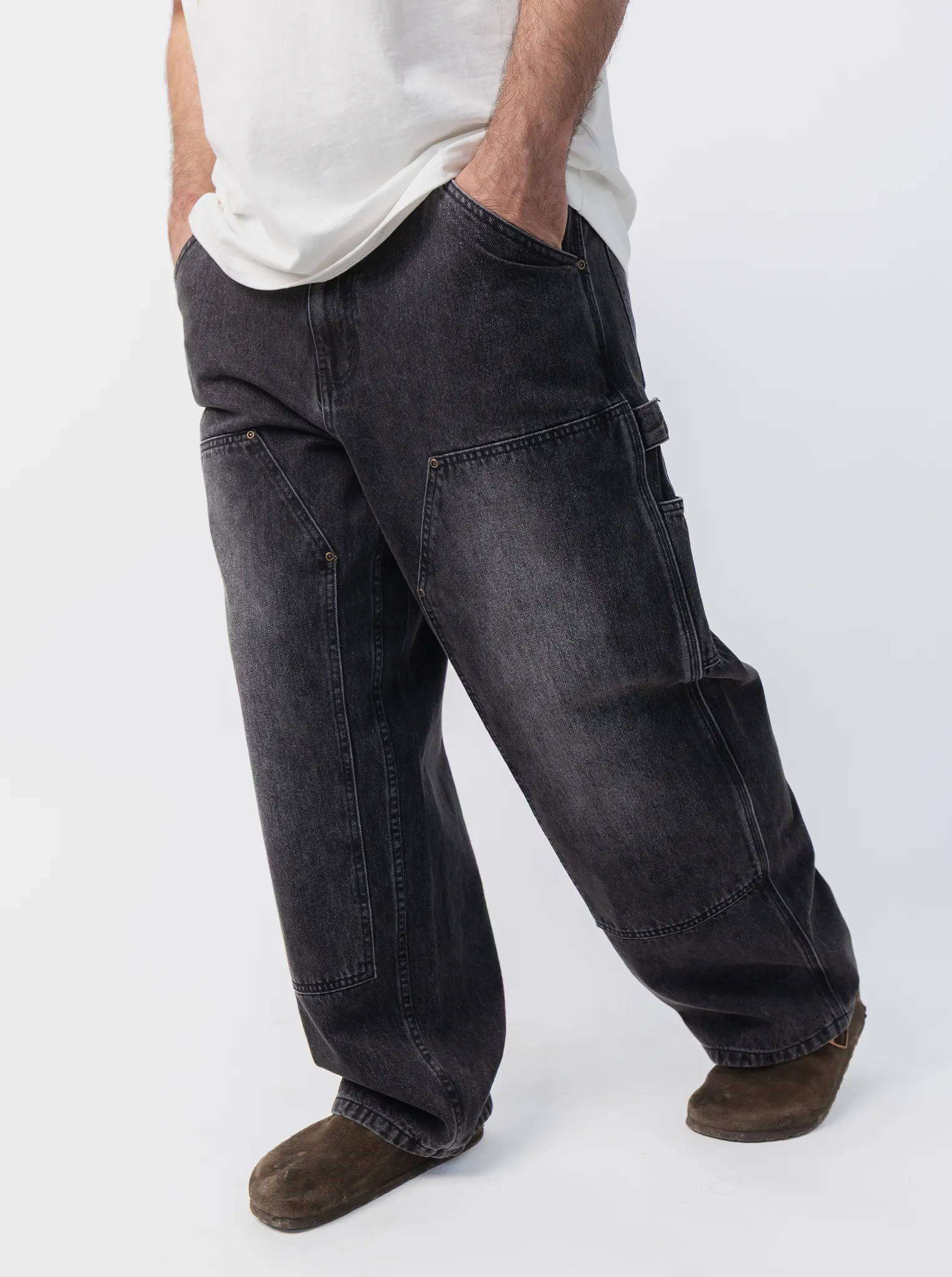 Double Knee Pants Tangle Free Cuffs
