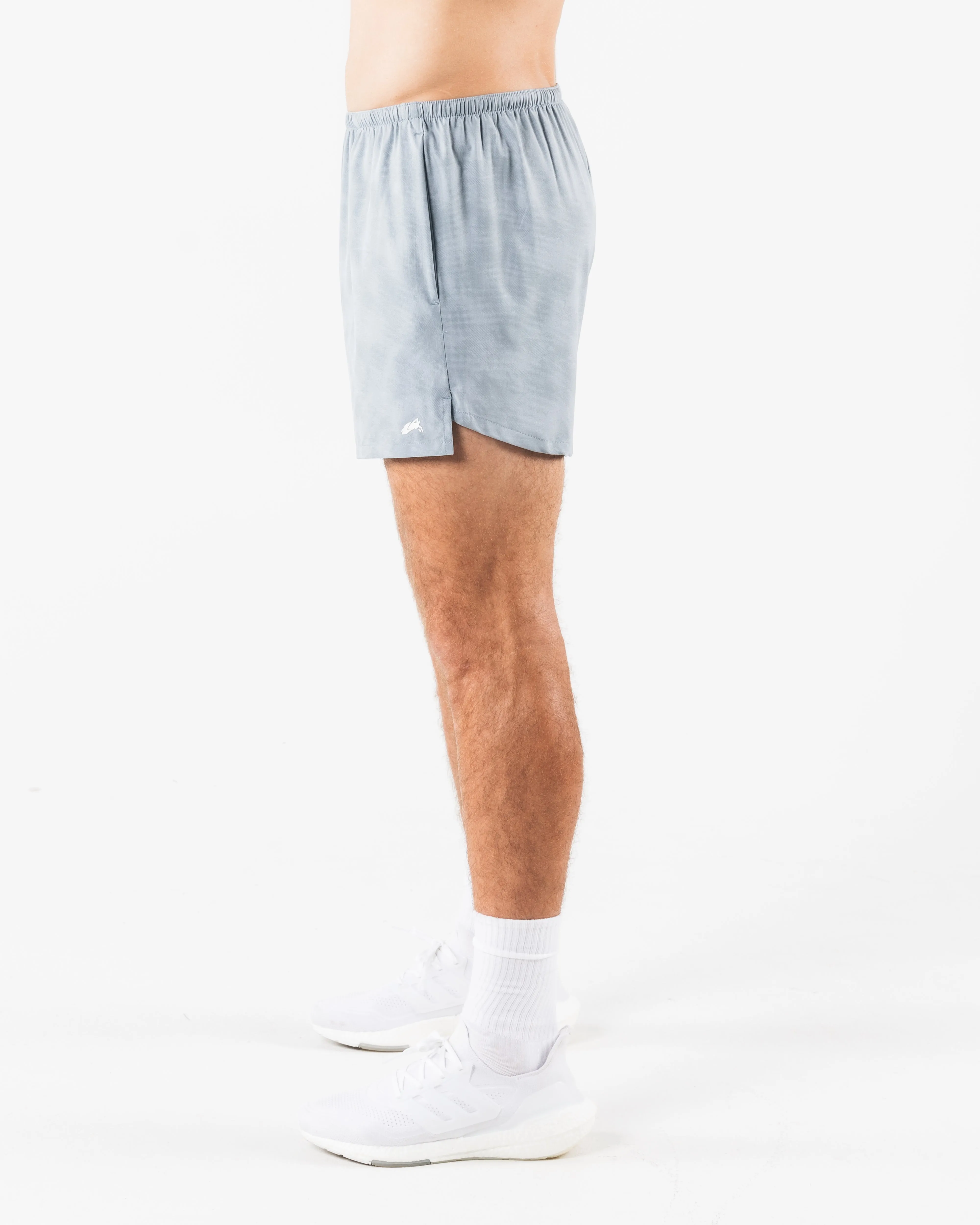 Anti-bacterial Soft Texture Dynamic Short - Slate Print