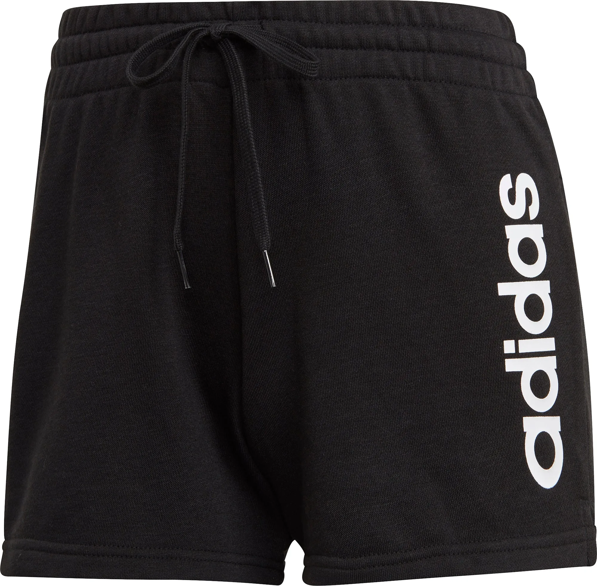 adidas Essentials Slim Logo Womens Training Shorts - Black Functional Design