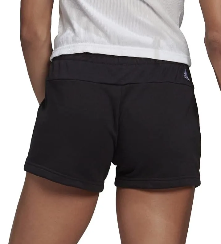 Gym apparel homecoming adidas Essentials Slim Logo Womens Training Shorts - Black