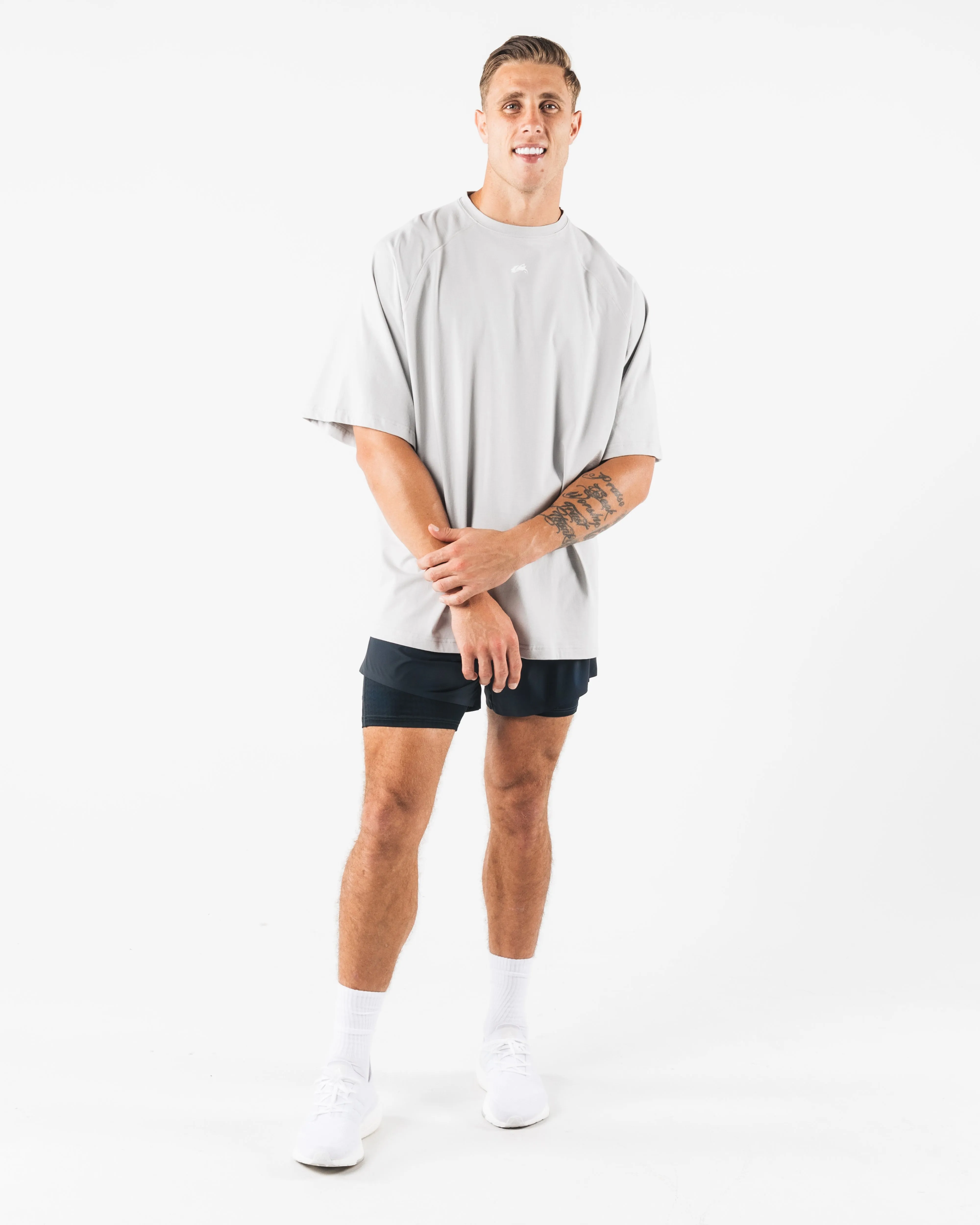 Pre Shrunk Cotton Blend Flex Short - Celestial