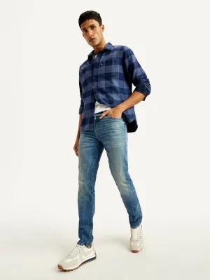 Smart Comfort Men's 511 Blue Slim Fit Mid Rise Jeans