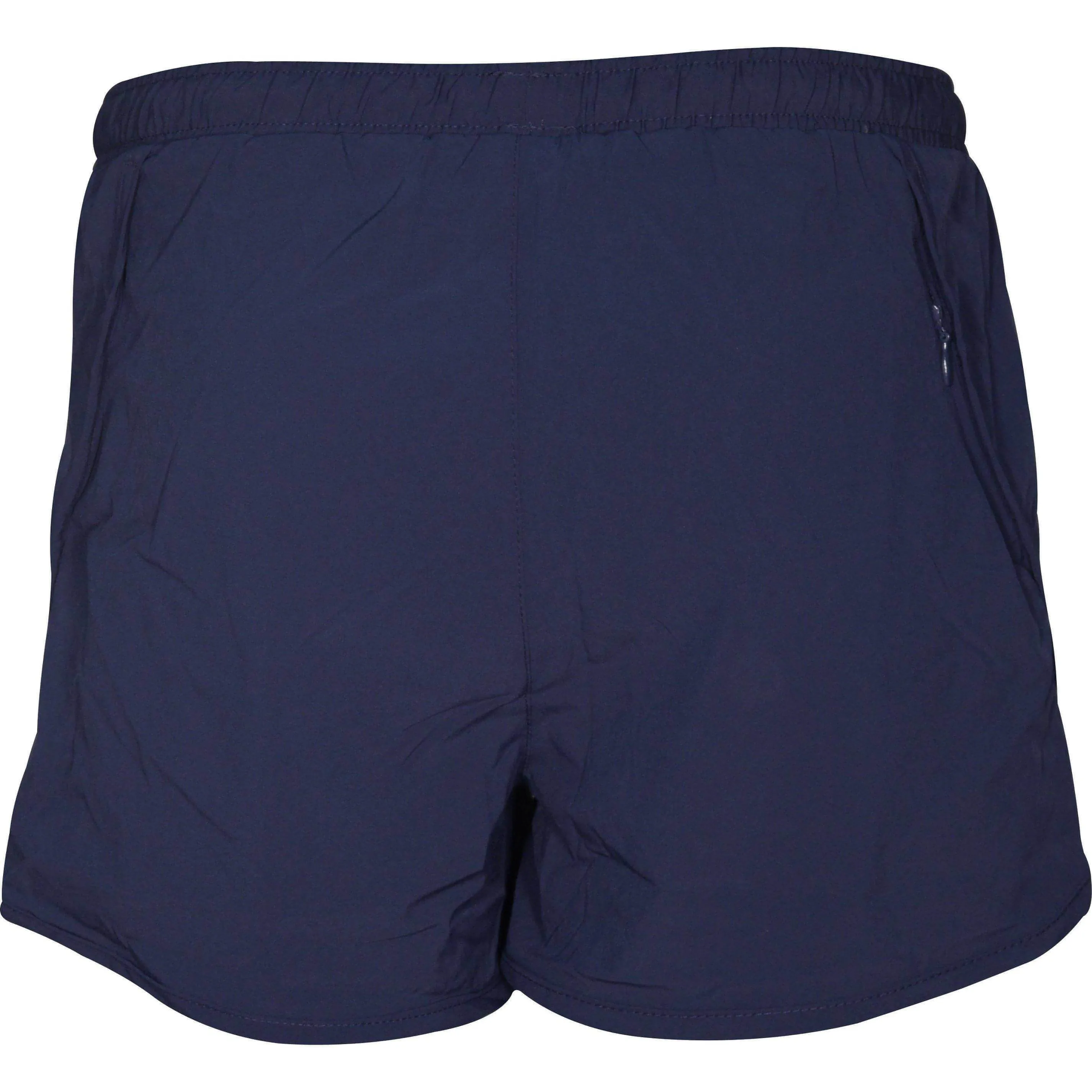 More Mile Conquer 2 in 1 Womens Running Shorts - Navy checkered pattern Layered Look